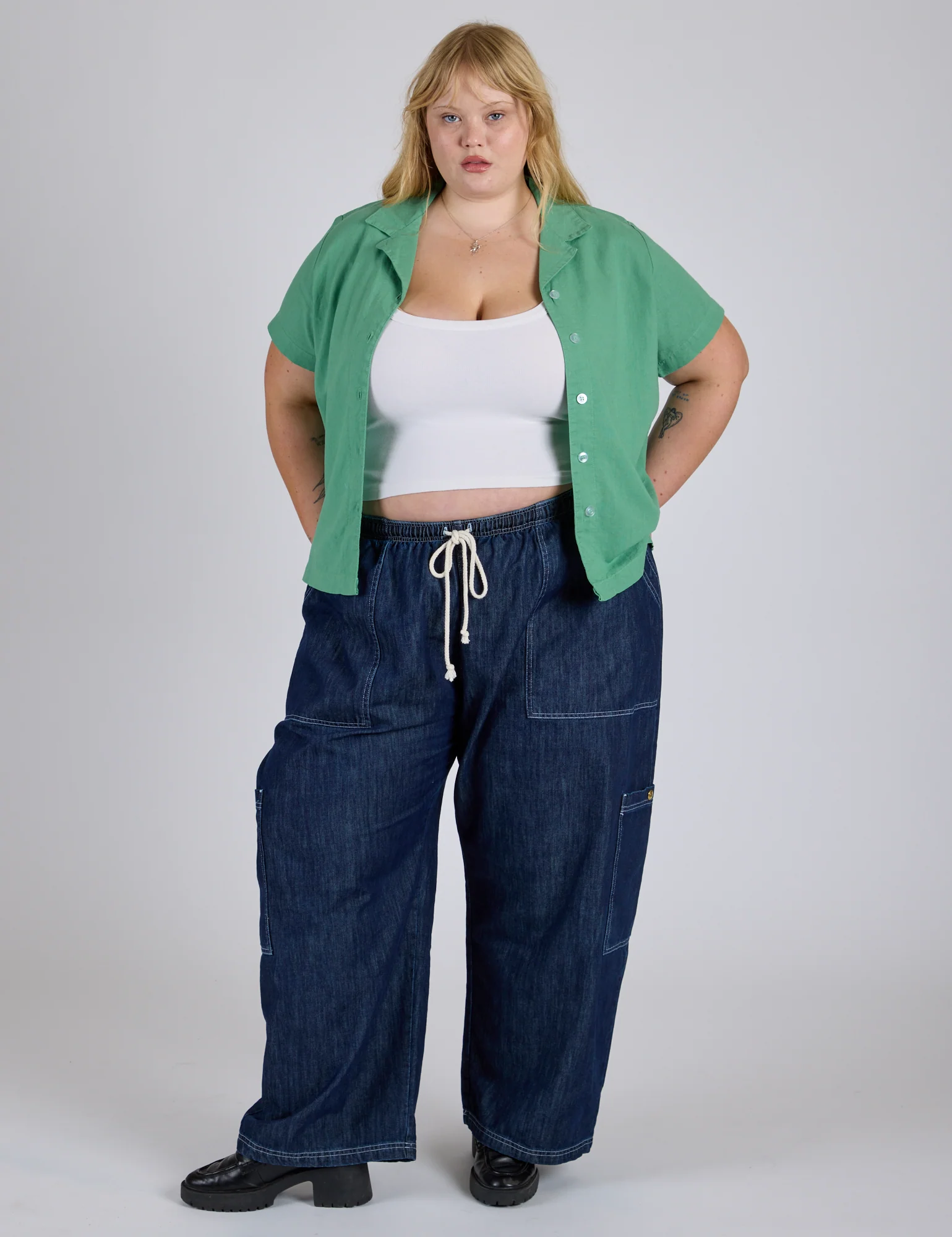 Pantry Button-Up - Seafoam Green *FINAL SALE* - Image 11