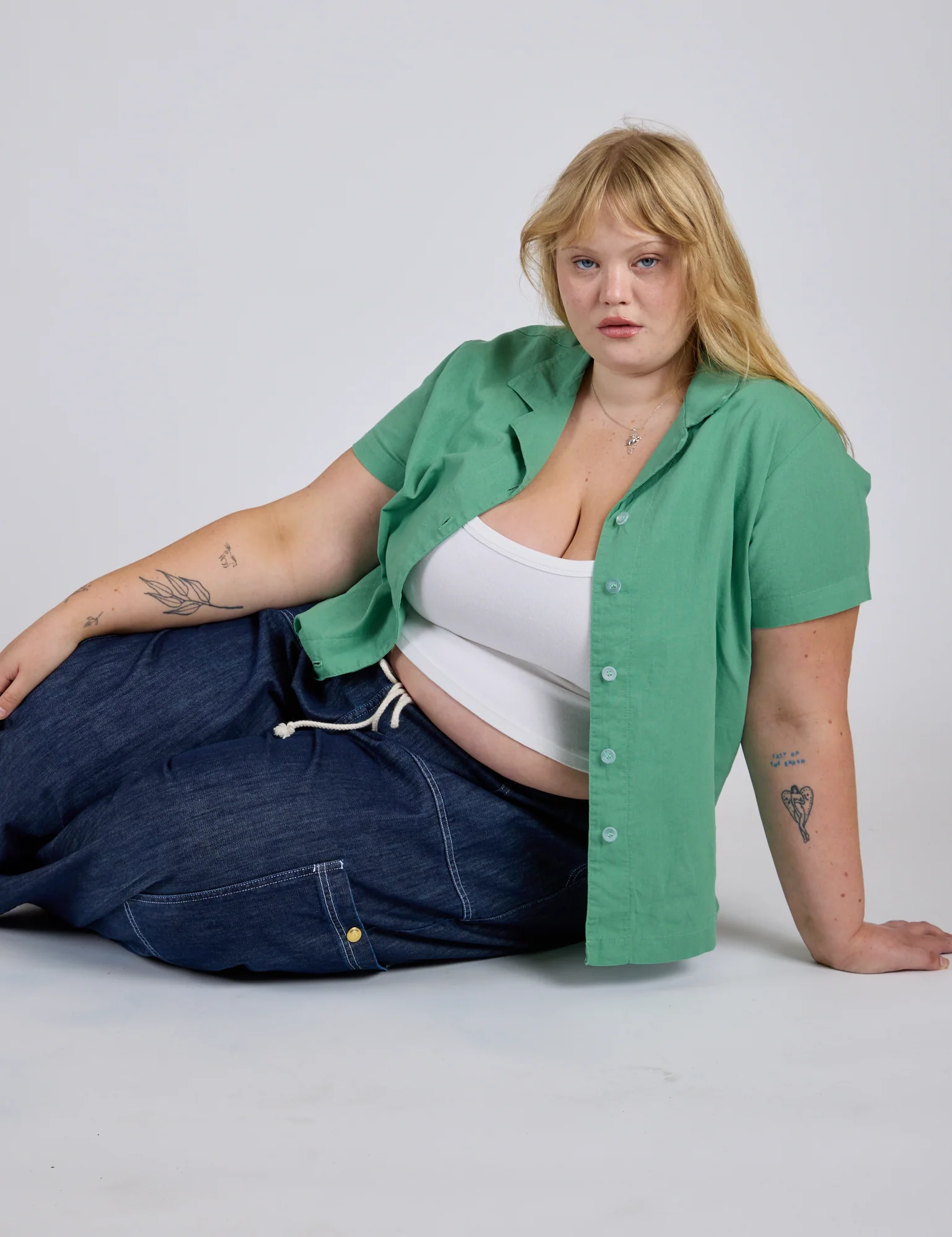 Pantry Button-Up - Seafoam Green *FINAL SALE* - Image 16
