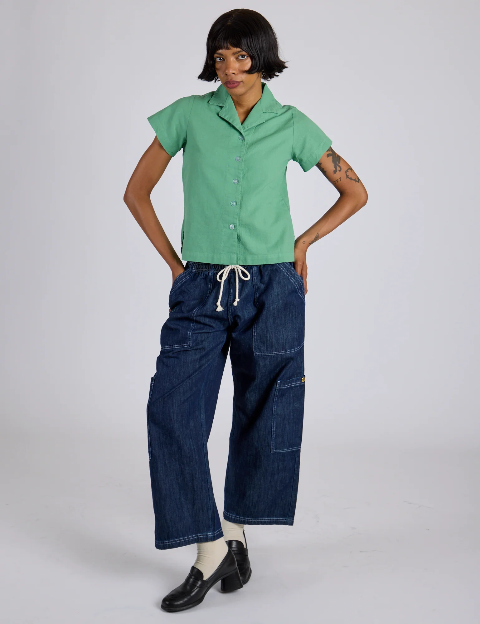 Pantry Button-Up - Seafoam Green *FINAL SALE* - Image 17