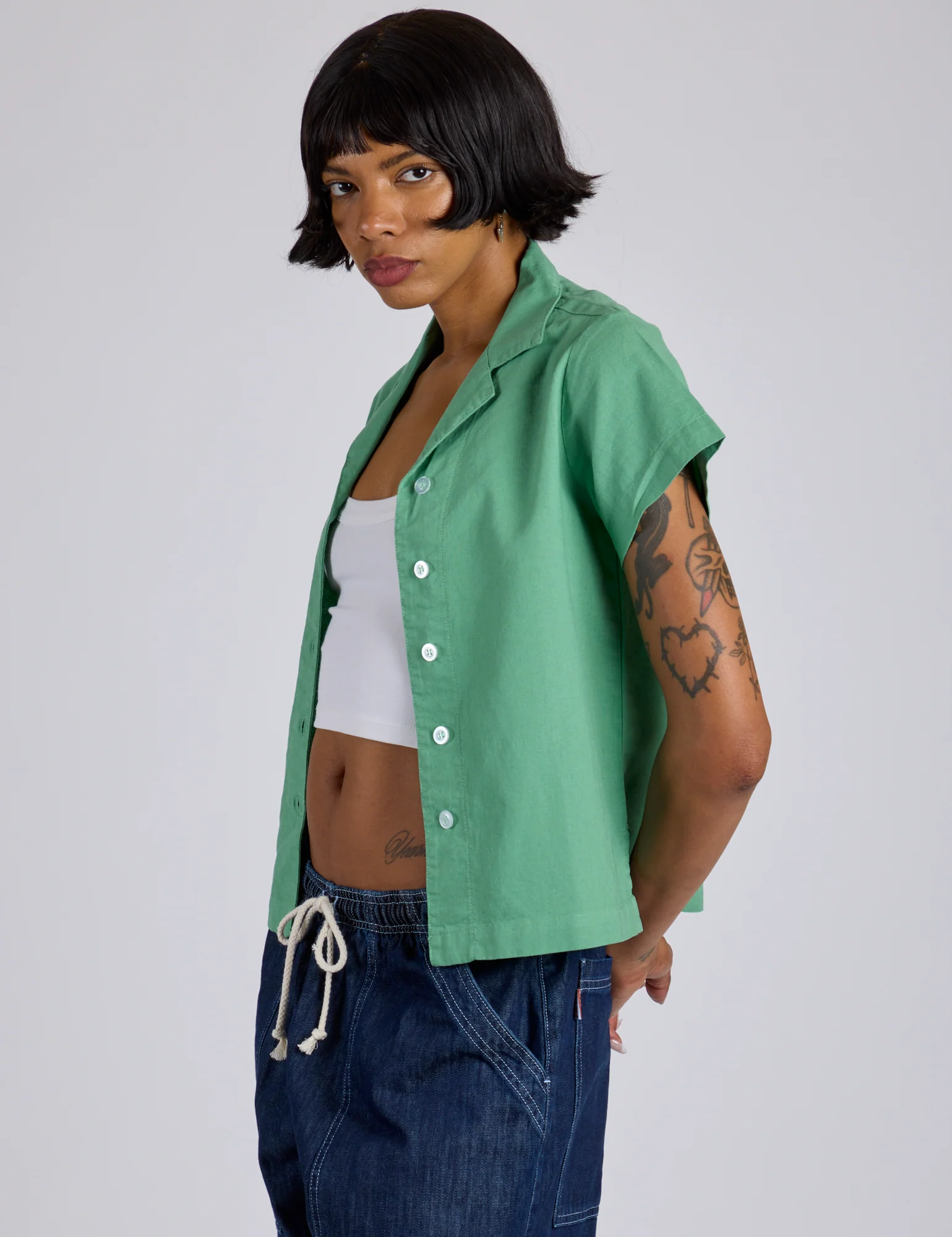 Pantry Button-Up - Seafoam Green *FINAL SALE* - Image 22