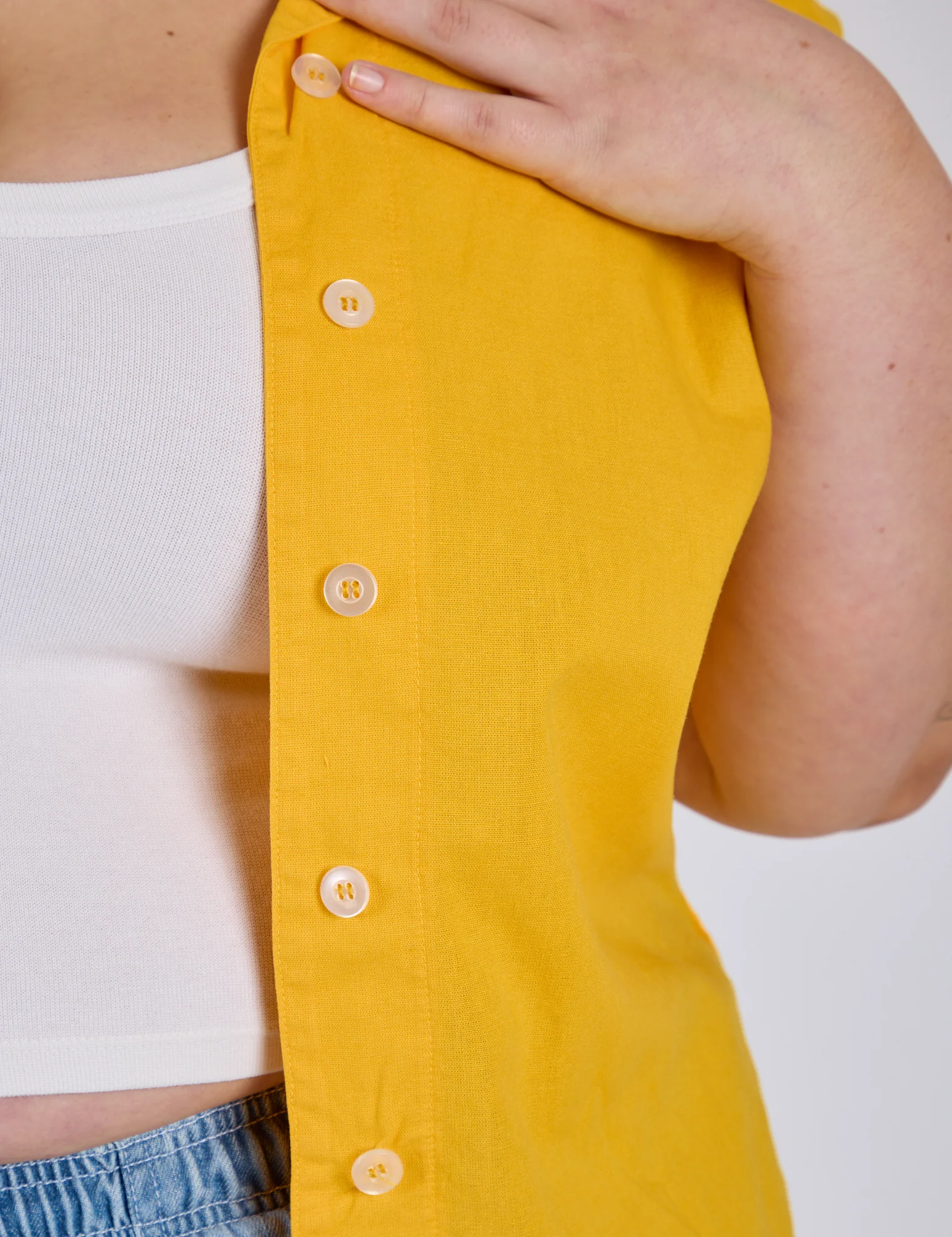 Pantry Button-Up - Sunshine Yellow *FINAL SALE* - Image 4
