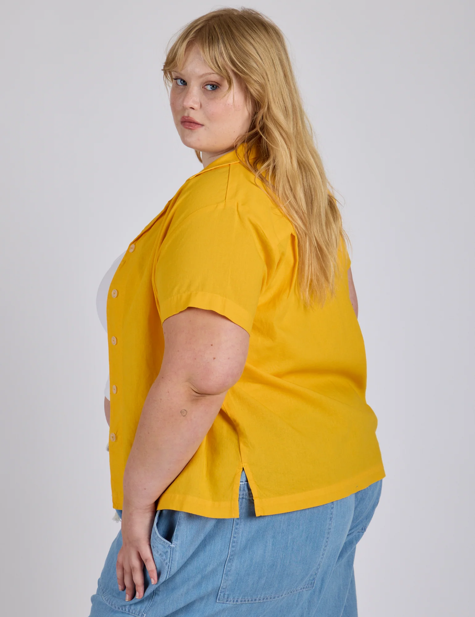 Pantry Button-Up - Sunshine Yellow *FINAL SALE* - Image 5