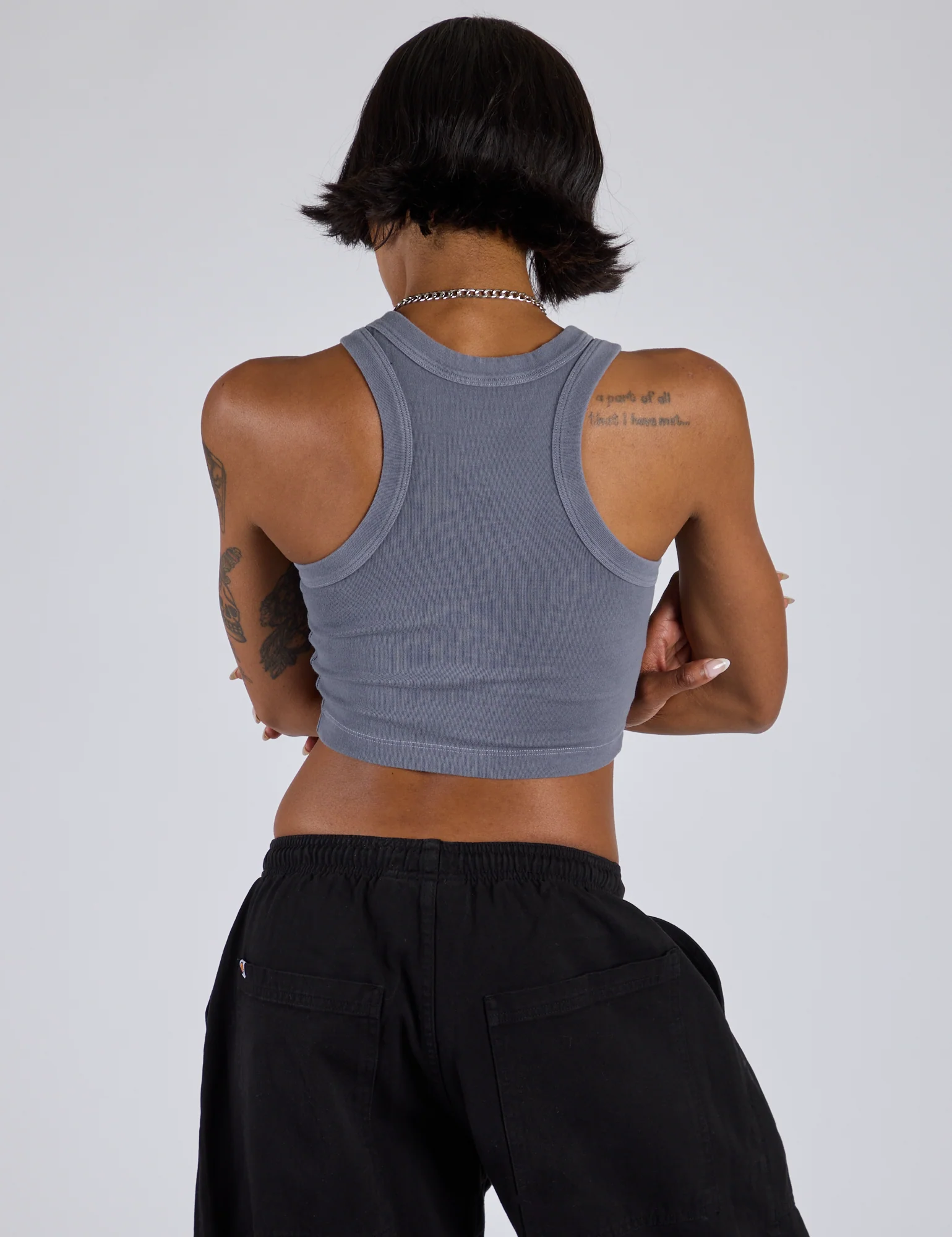 Porthole Tank - Washed Grey - Image 13