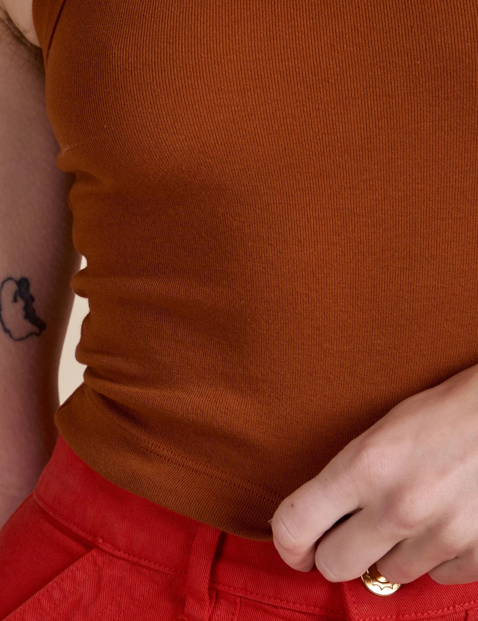 Racerback Tank - Burnt Terracotta - Image 12