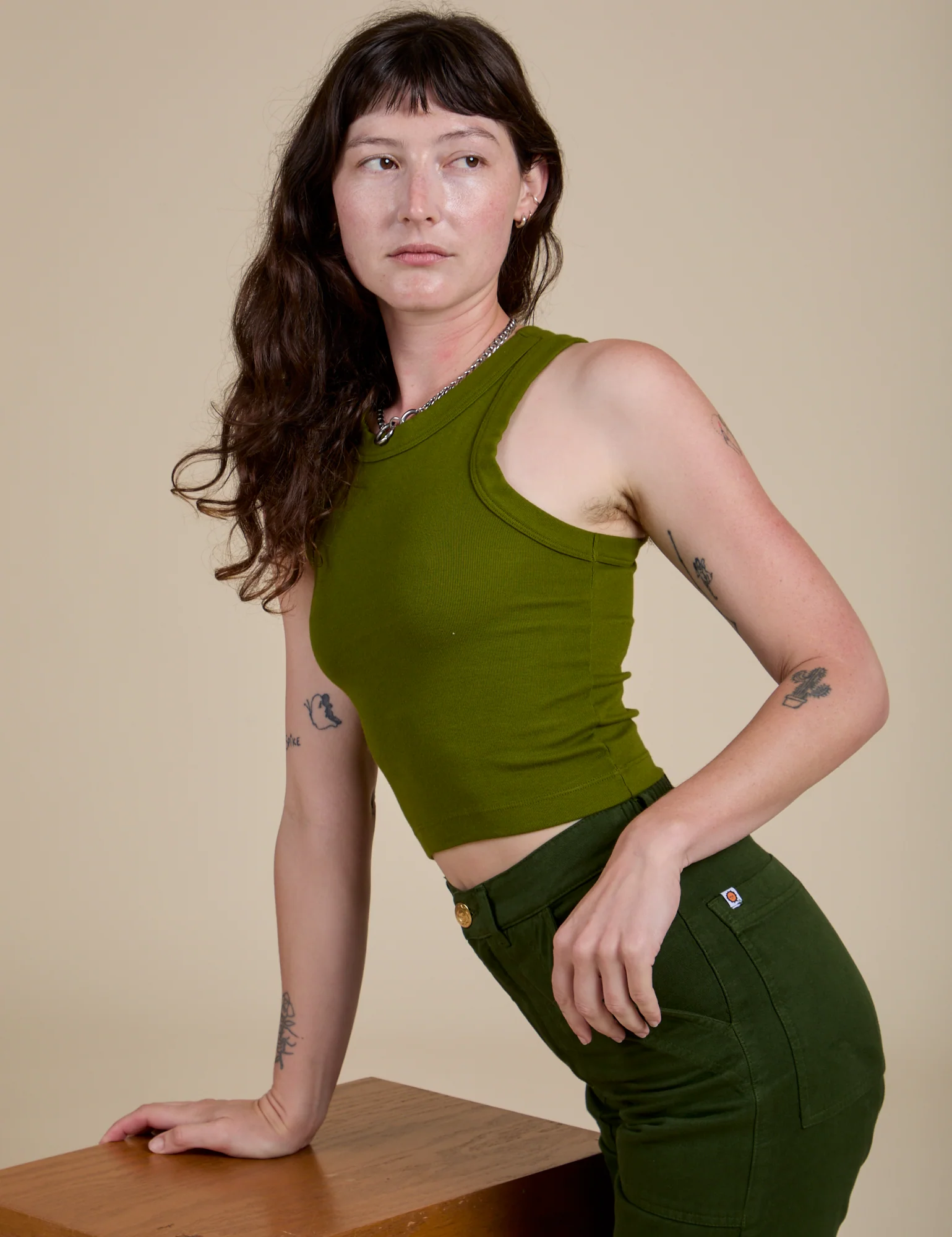 Racerback Tank - Summer Olive - Image 12