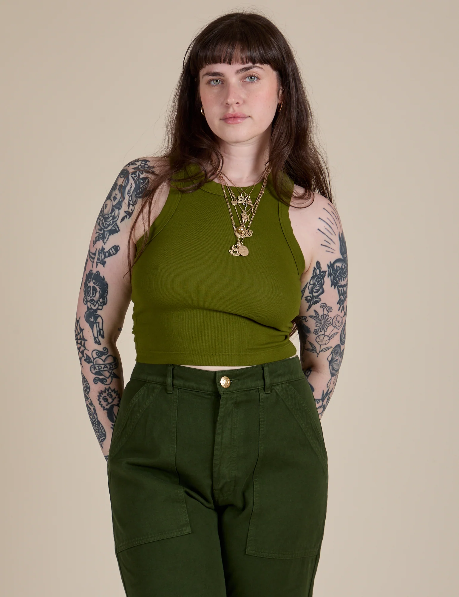 Racerback Tank - Summer Olive - Image 20