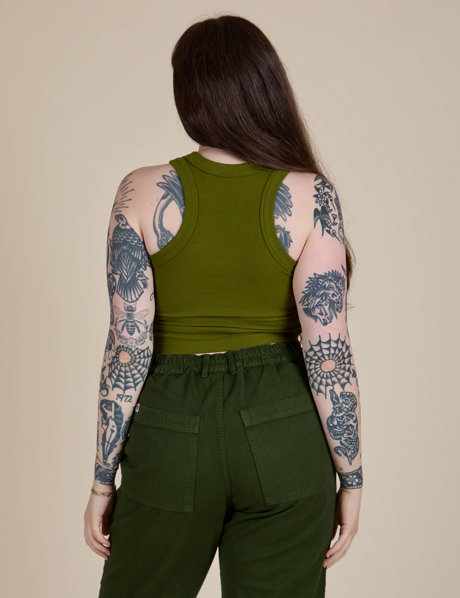Racerback Tank - Summer Olive - Image 25