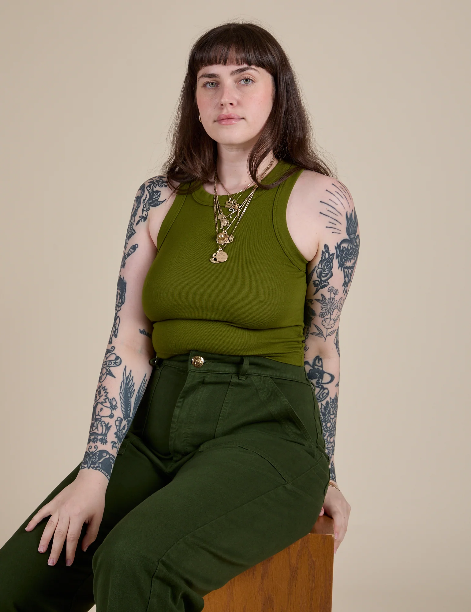 Racerback Tank - Summer Olive - Image 26