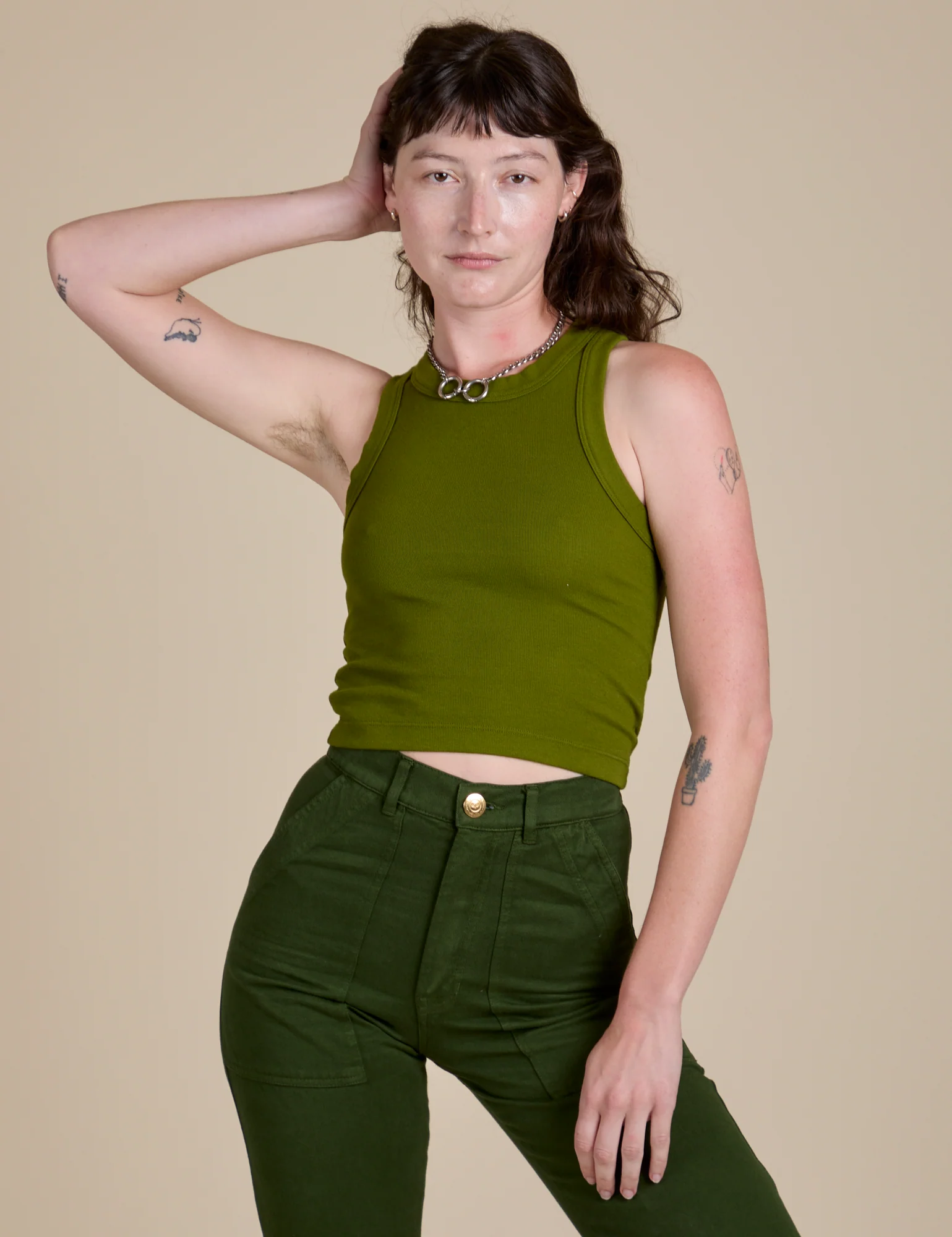 Racerback Tank - Summer Olive - Image 7