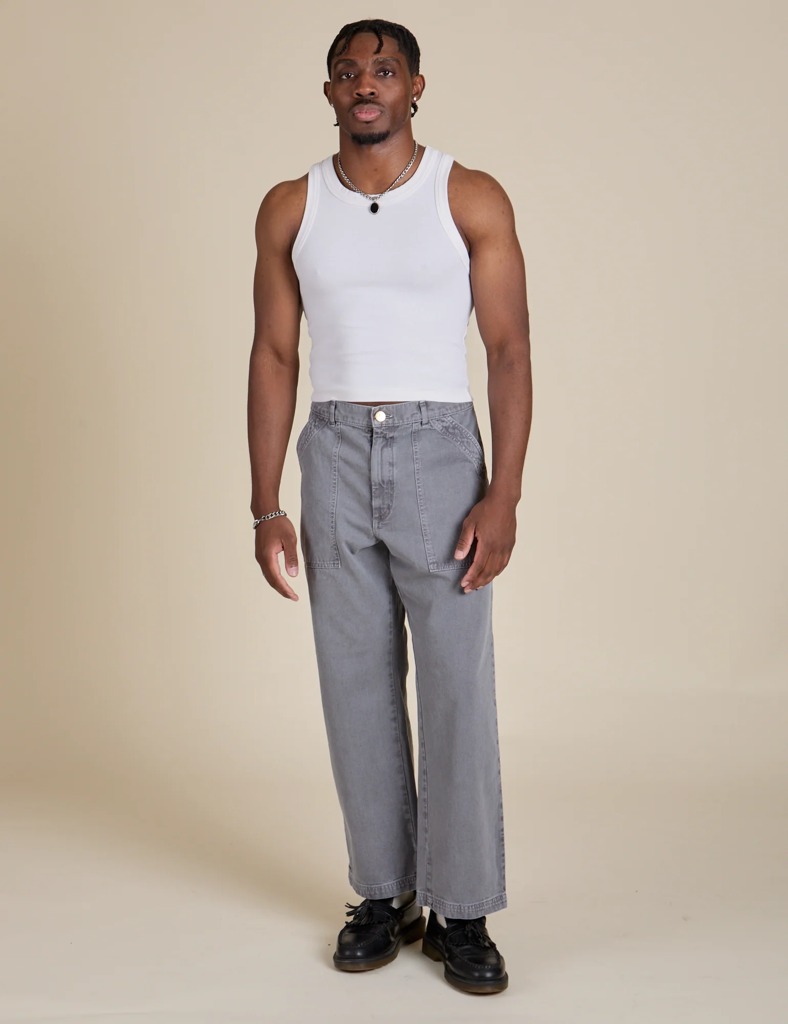 Racerback Tank - Vintage Tee White - Image 8