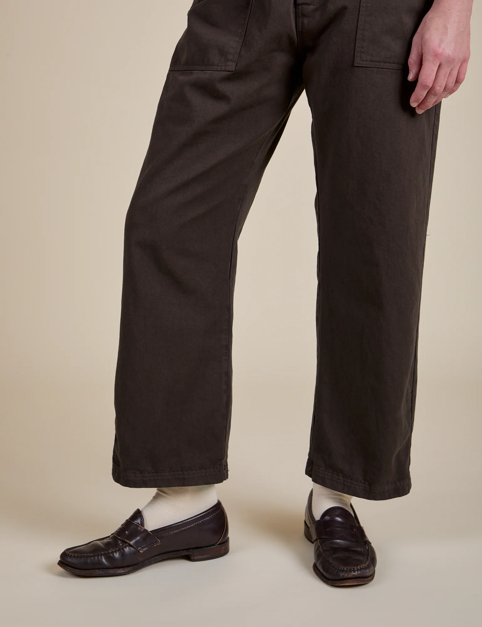 Short Sleeve Jumpsuit - Espresso Brown - Image 11