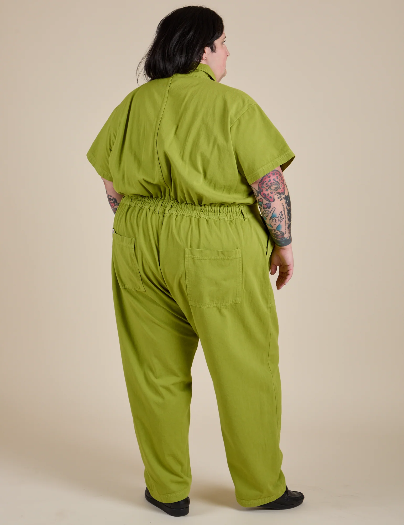 Short Sleeve Jumpsuit - Gross Green - Image 14