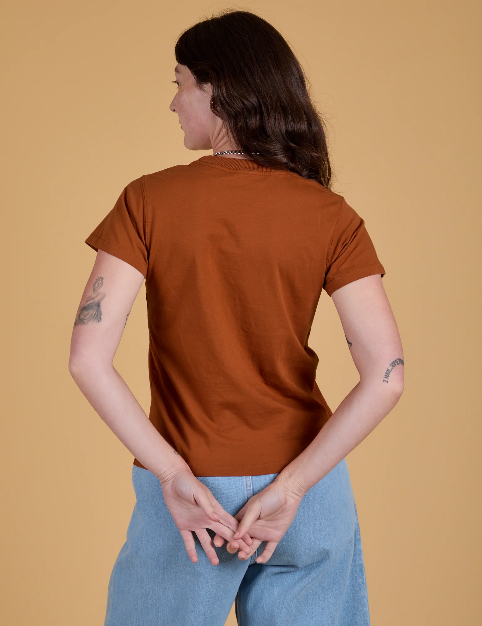 The Organic Vintage Tee - Burnt Terracotta - Image 11