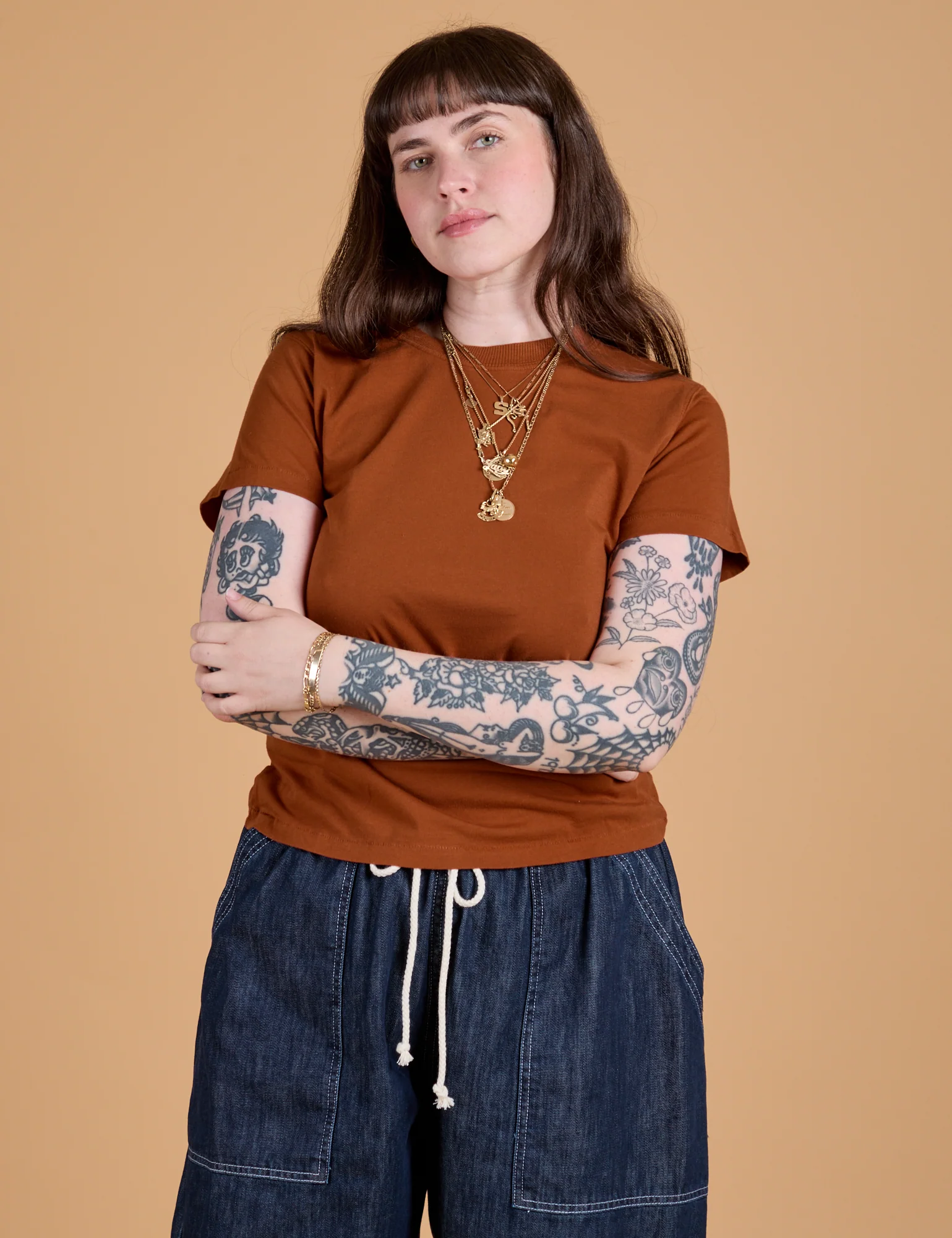 The Organic Vintage Tee - Burnt Terracotta - Image 12