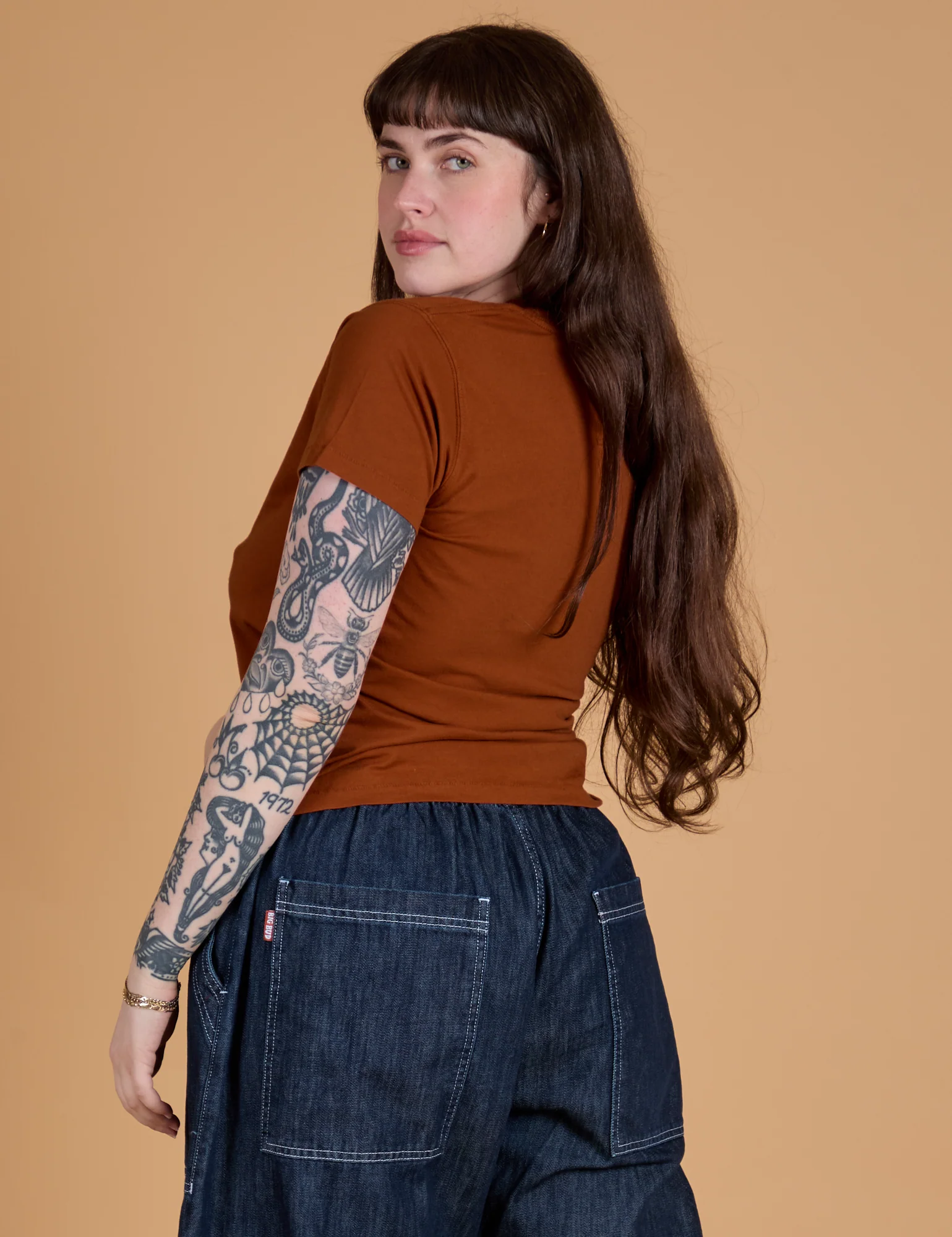 The Organic Vintage Tee - Burnt Terracotta - Image 15