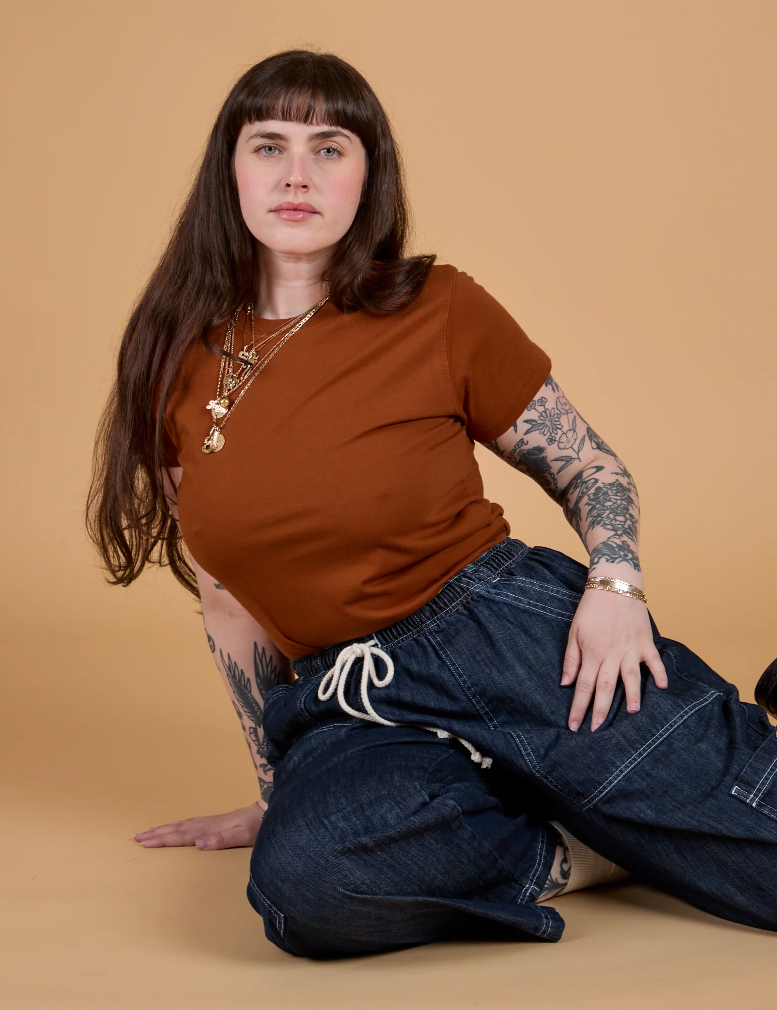 The Organic Vintage Tee - Burnt Terracotta - Image 18