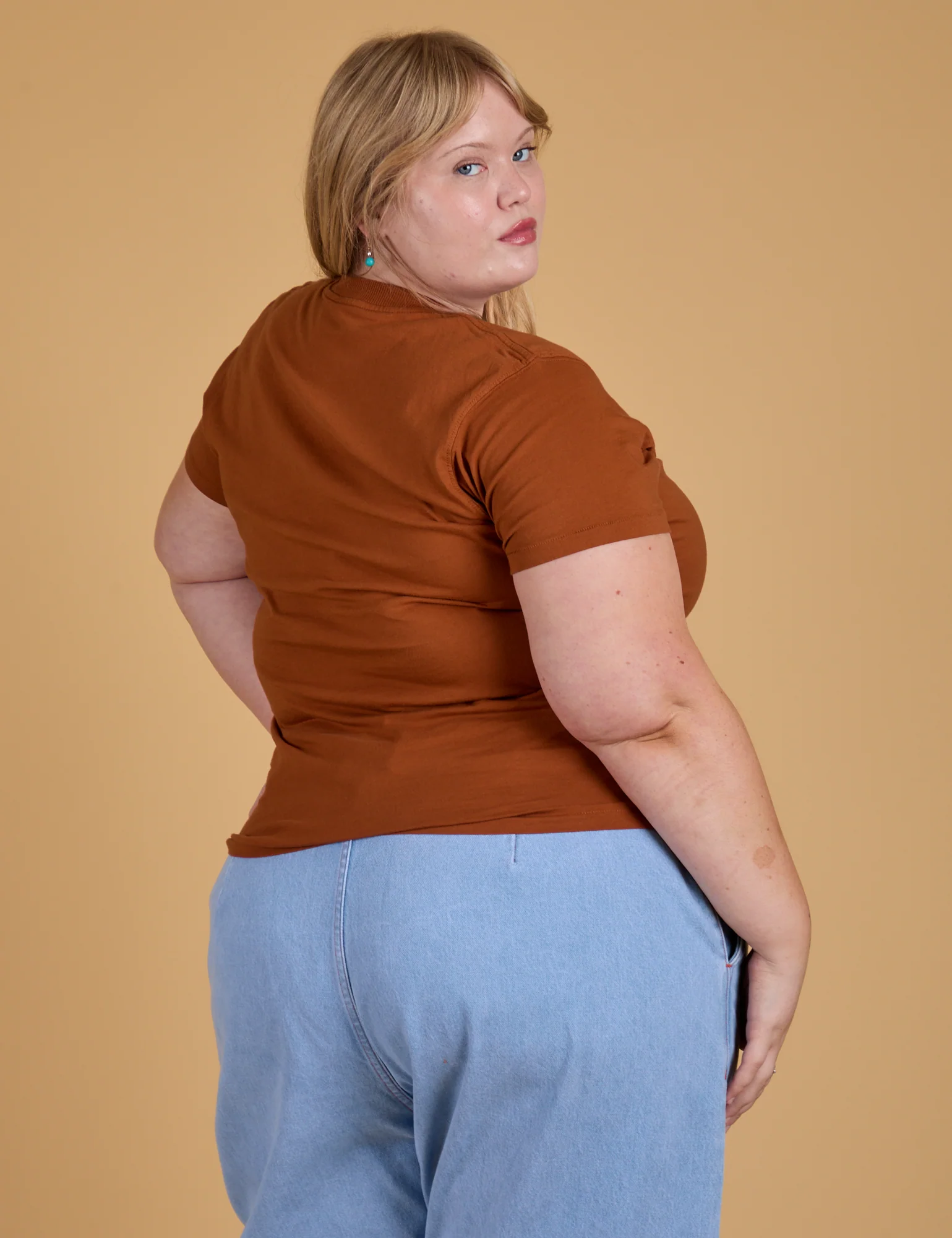 The Organic Vintage Tee - Burnt Terracotta - Image 22