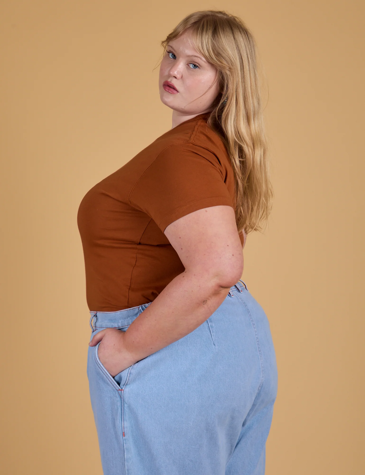 The Organic Vintage Tee - Burnt Terracotta - Image 23
