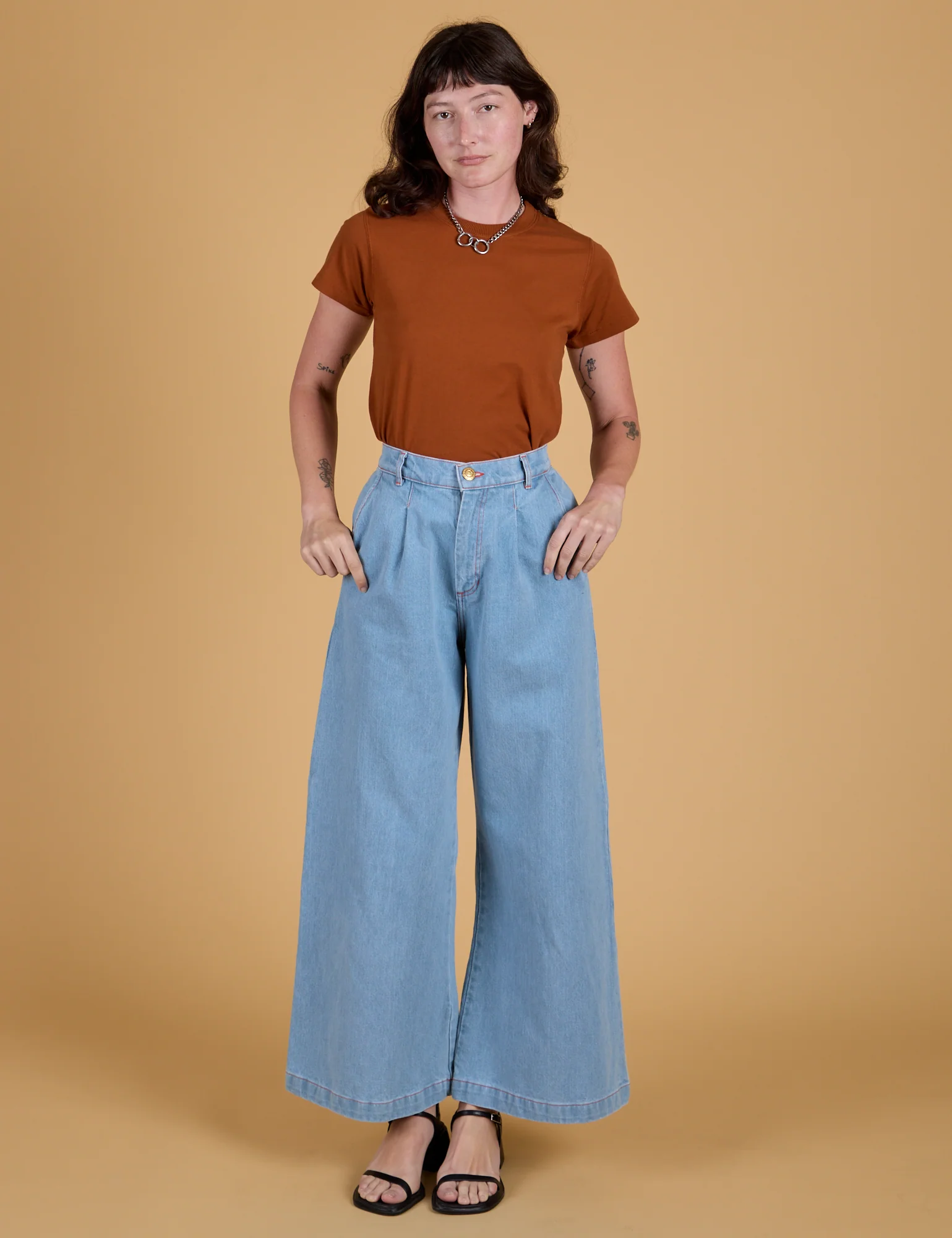 The Organic Vintage Tee - Burnt Terracotta - Image 5