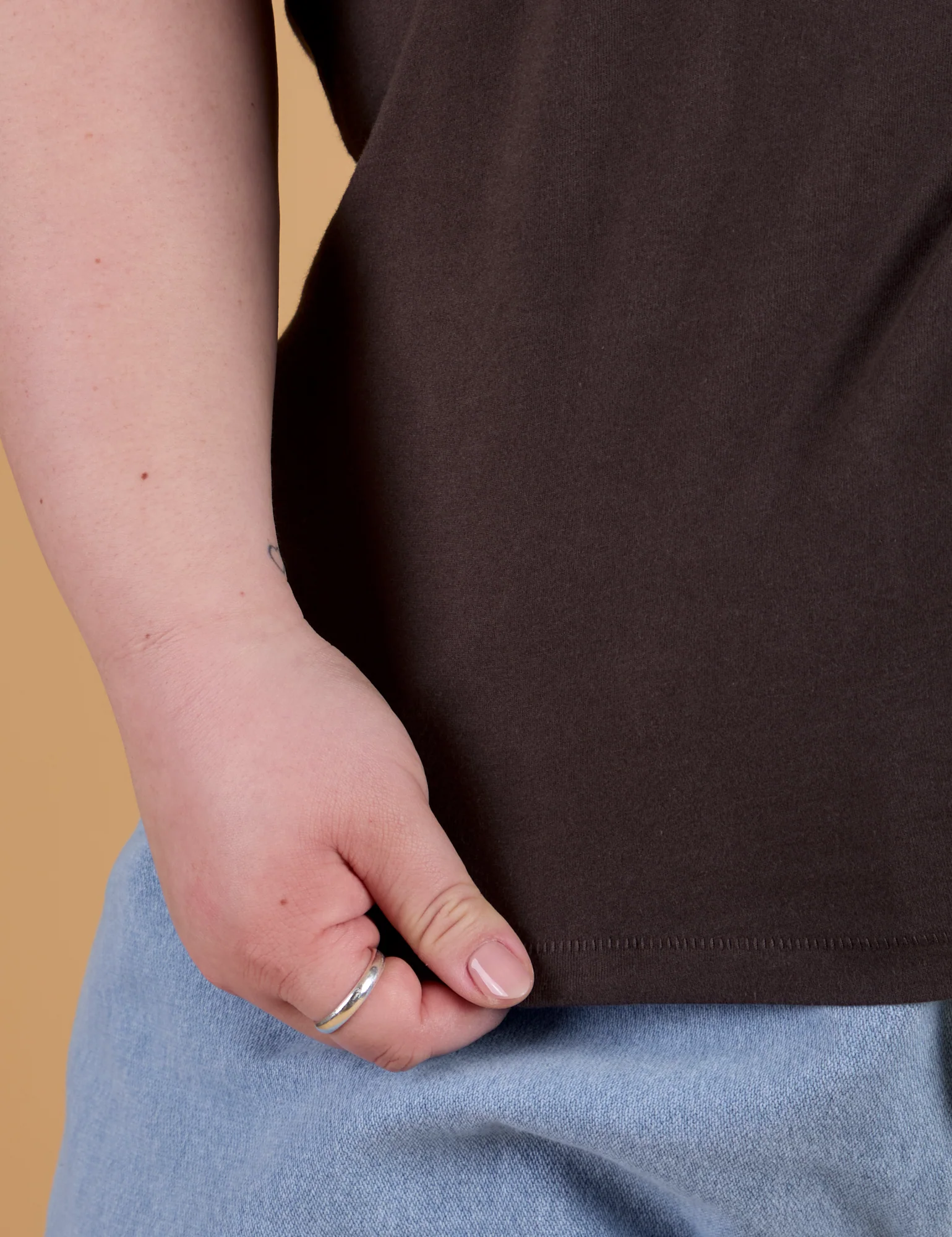 The Organic Vintage Tee - Espresso Brown - Image 10