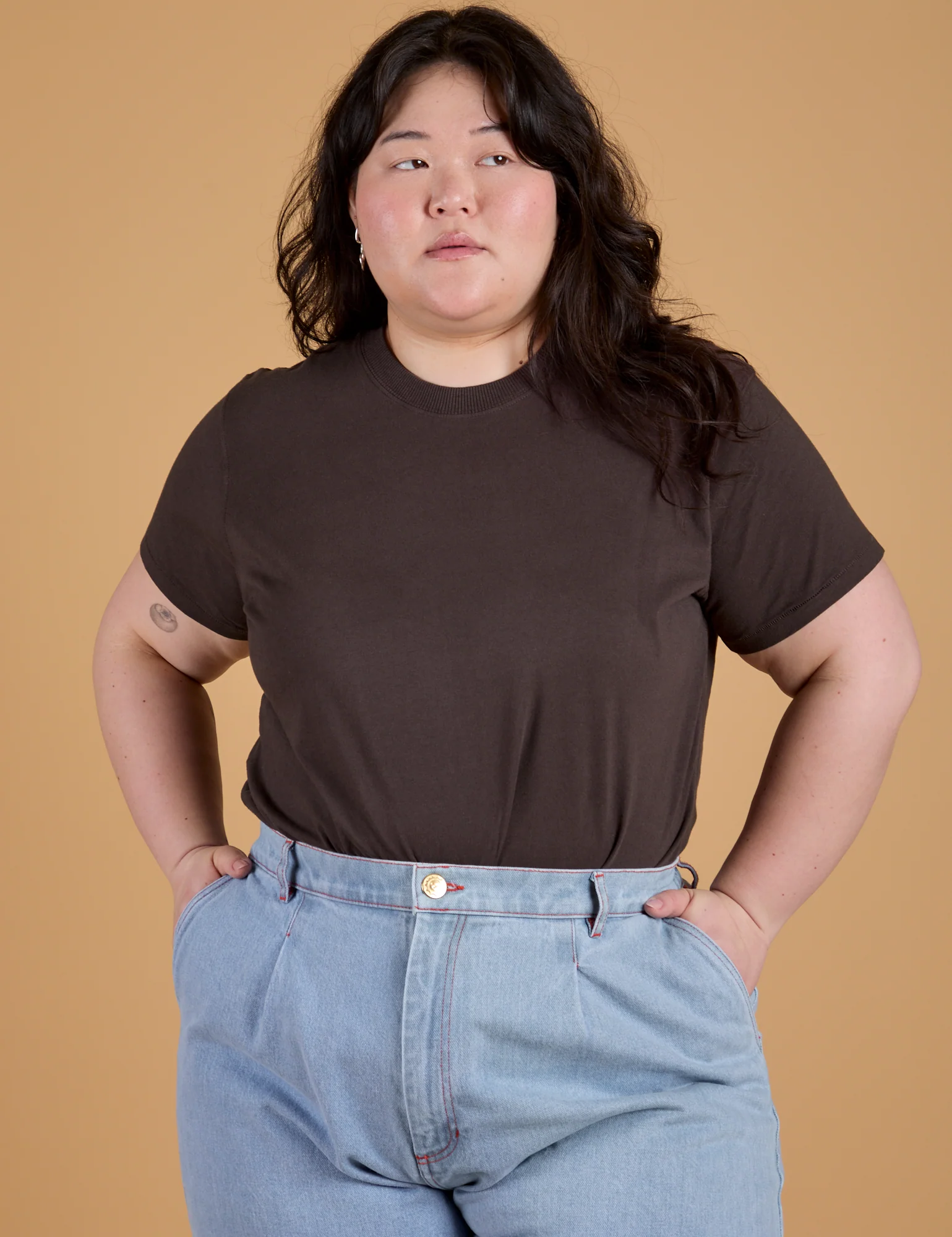 The Organic Vintage Tee - Espresso Brown - Image 11