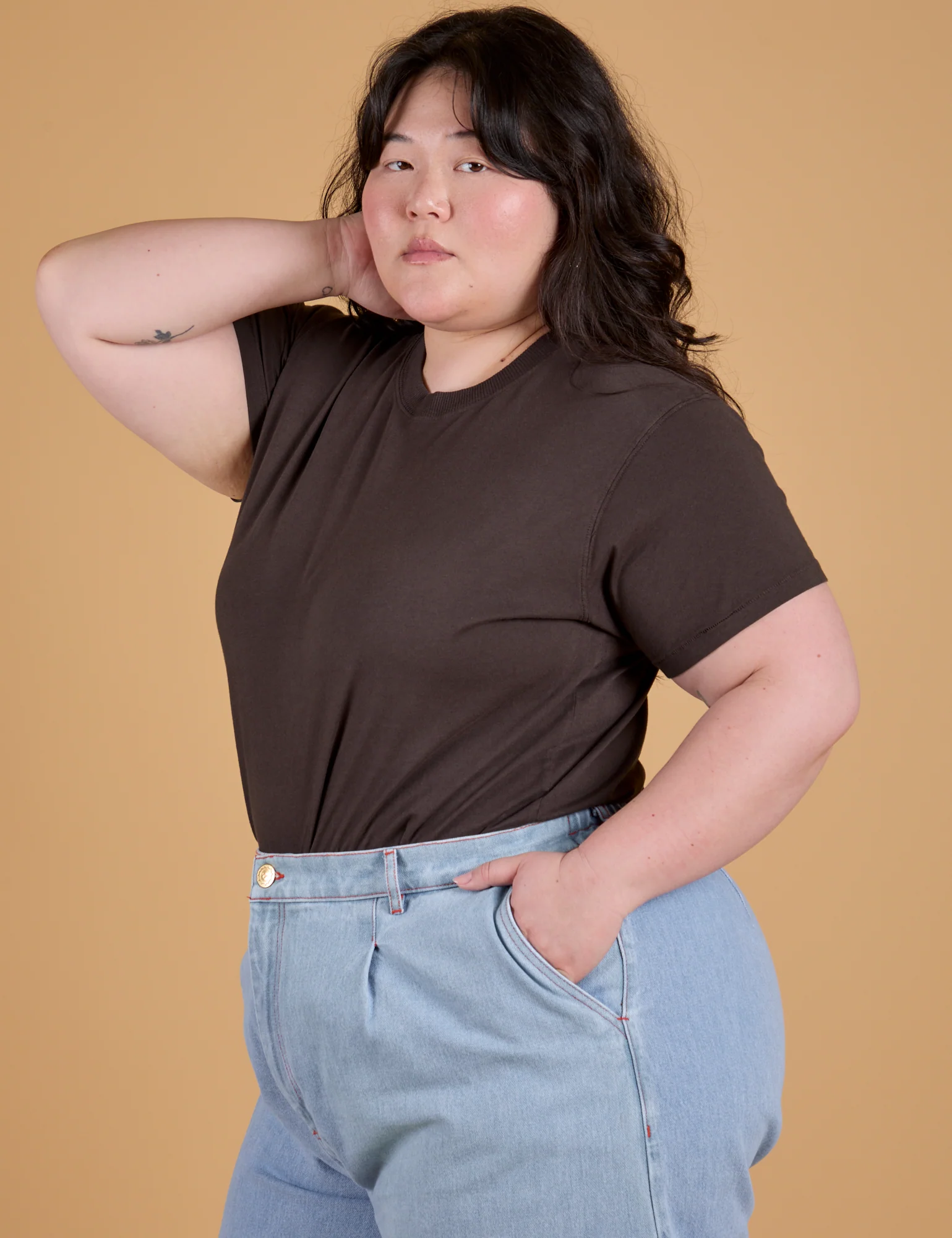 The Organic Vintage Tee - Espresso Brown - Image 12