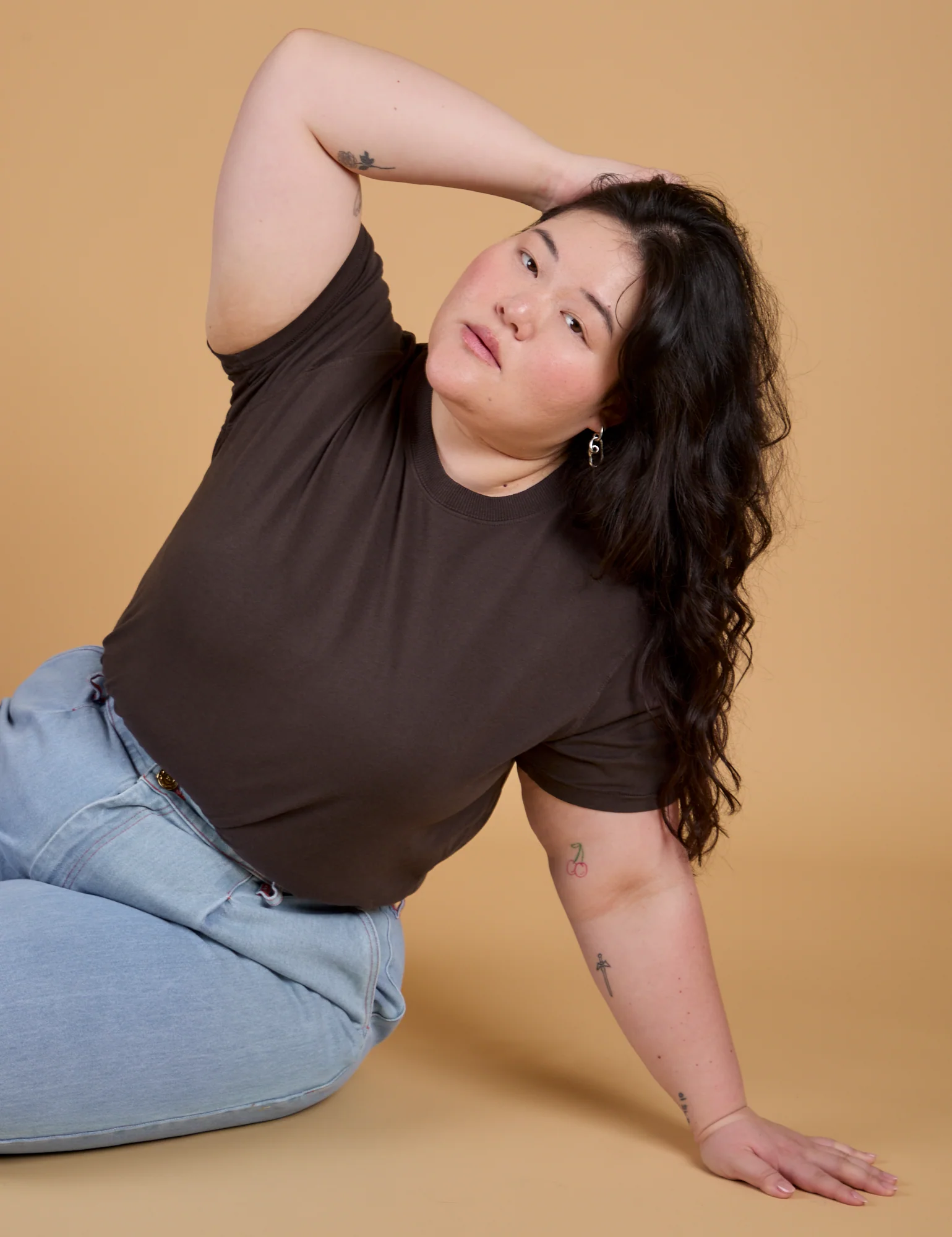 The Organic Vintage Tee - Espresso Brown - Image 14