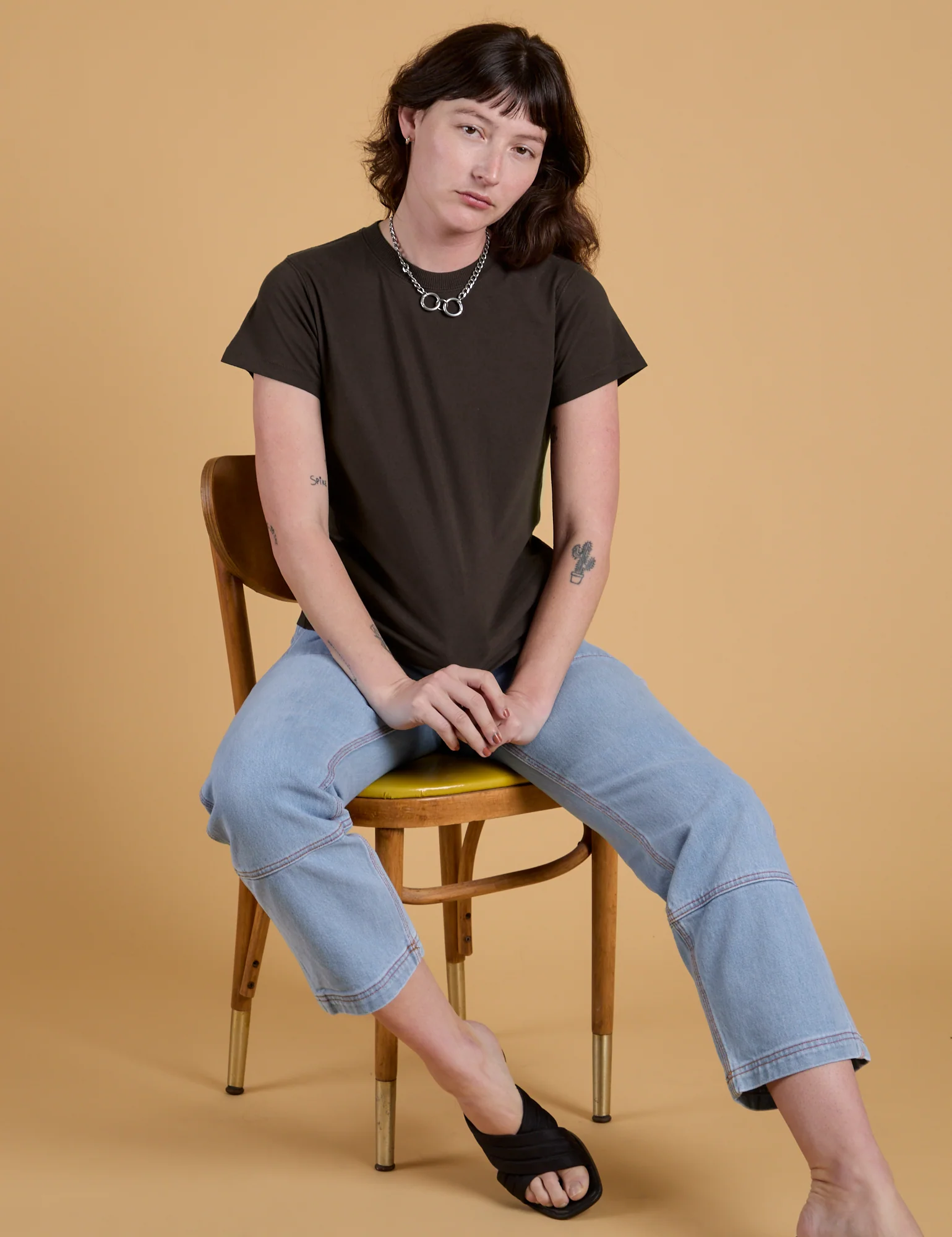 The Organic Vintage Tee - Espresso Brown - Image 23