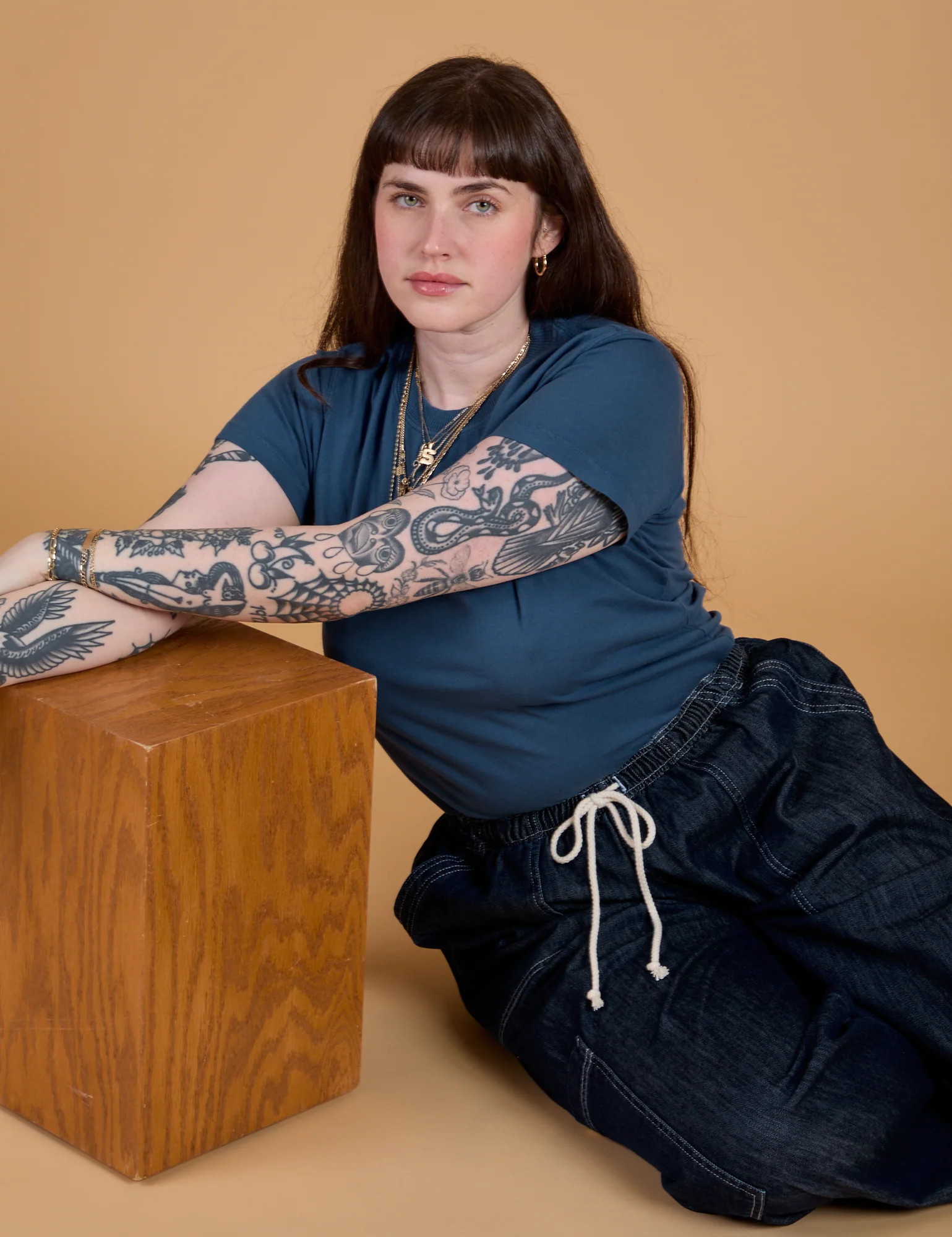 The Organic Vintage Tee - French Blue - Image 10