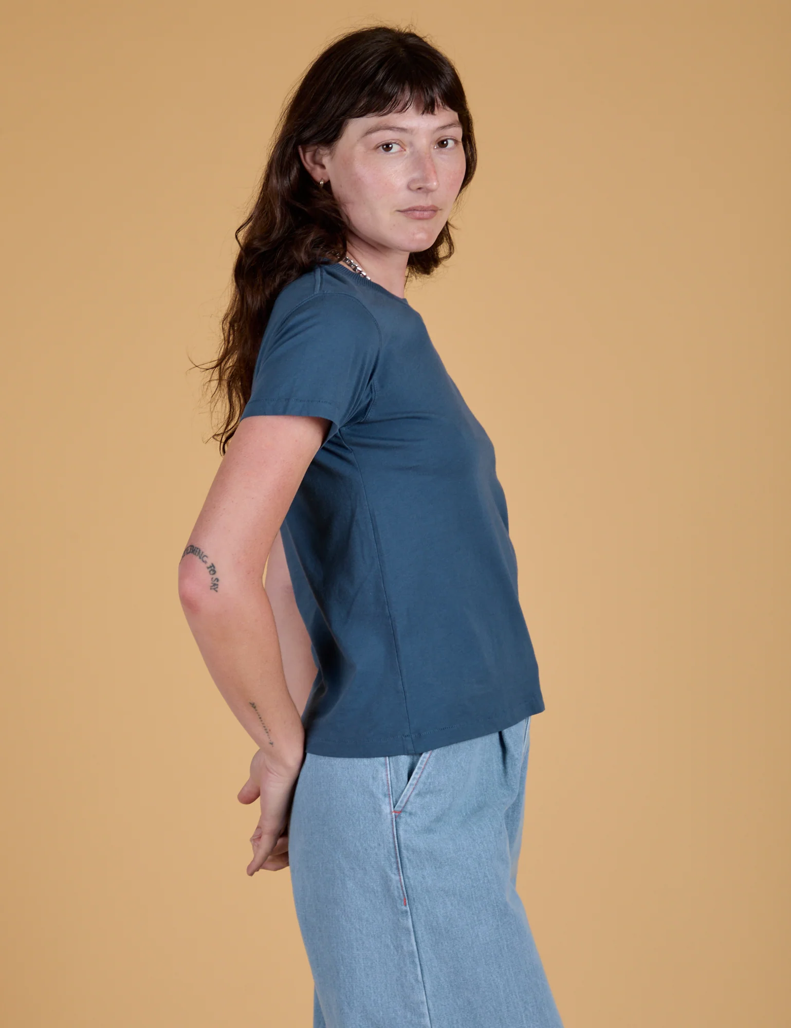 The Organic Vintage Tee - French Blue - Image 16
