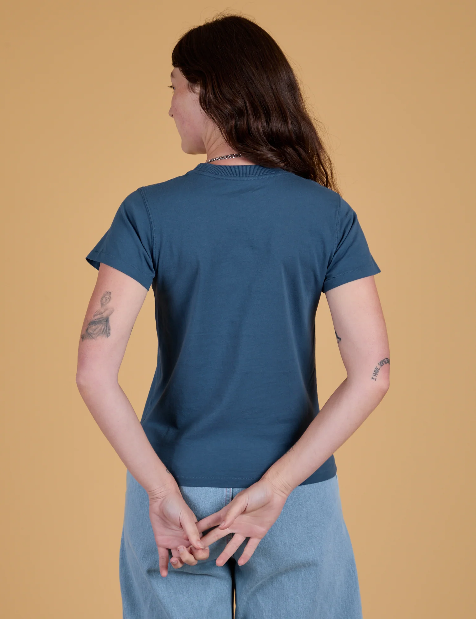 The Organic Vintage Tee - French Blue - Image 17