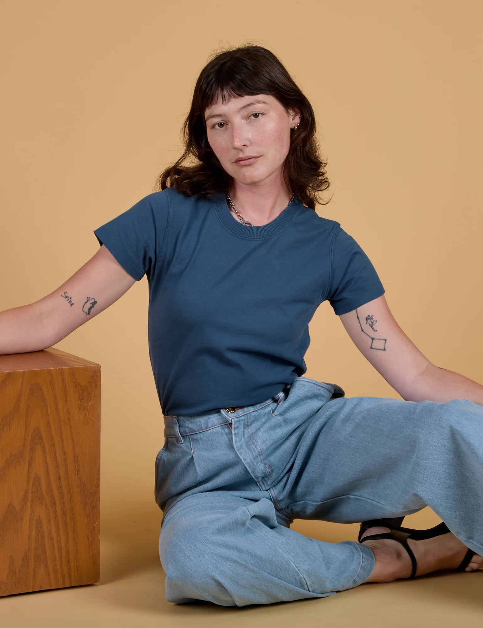 The Organic Vintage Tee - French Blue - Image 18