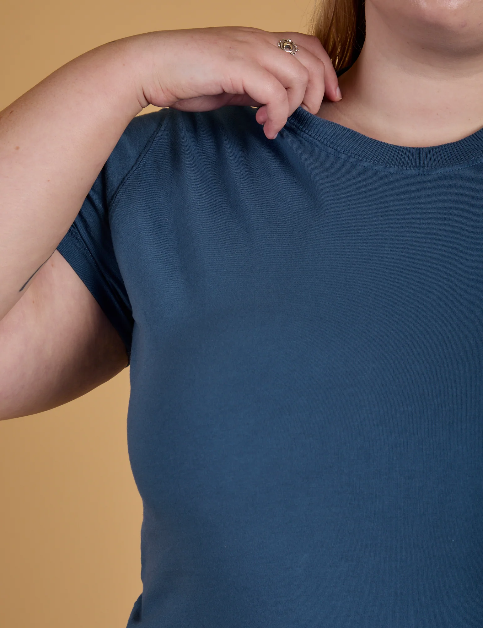 The Organic Vintage Tee - French Blue - Image 24