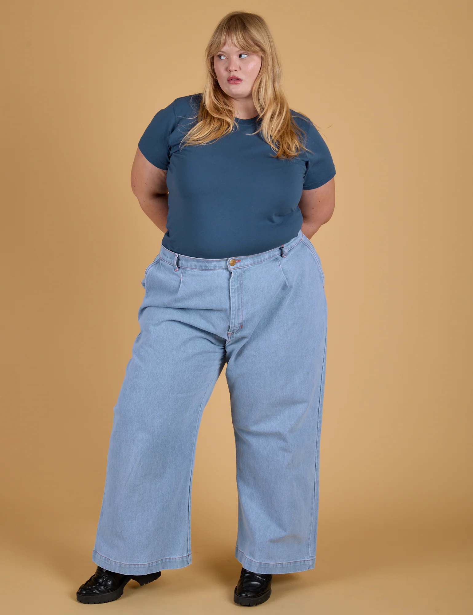 The Organic Vintage Tee - French Blue - Image 25