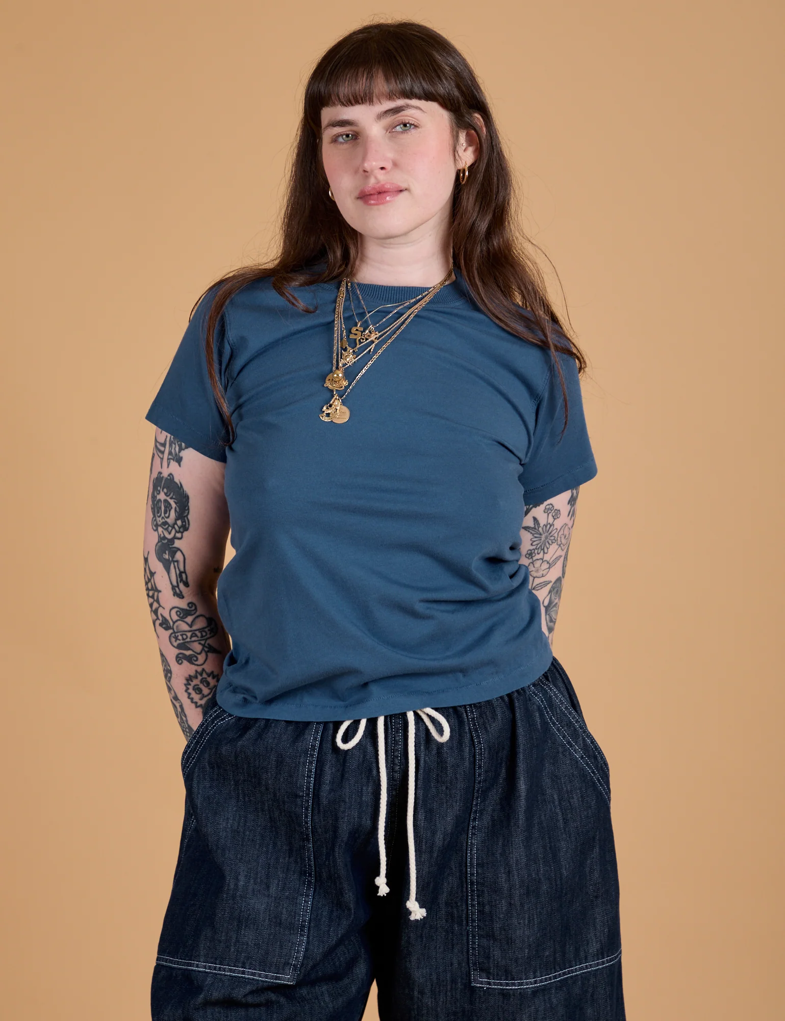 The Organic Vintage Tee - French Blue - Image 3