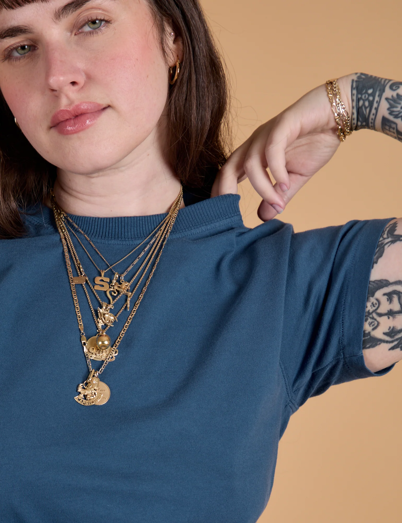 The Organic Vintage Tee - French Blue - Image 4
