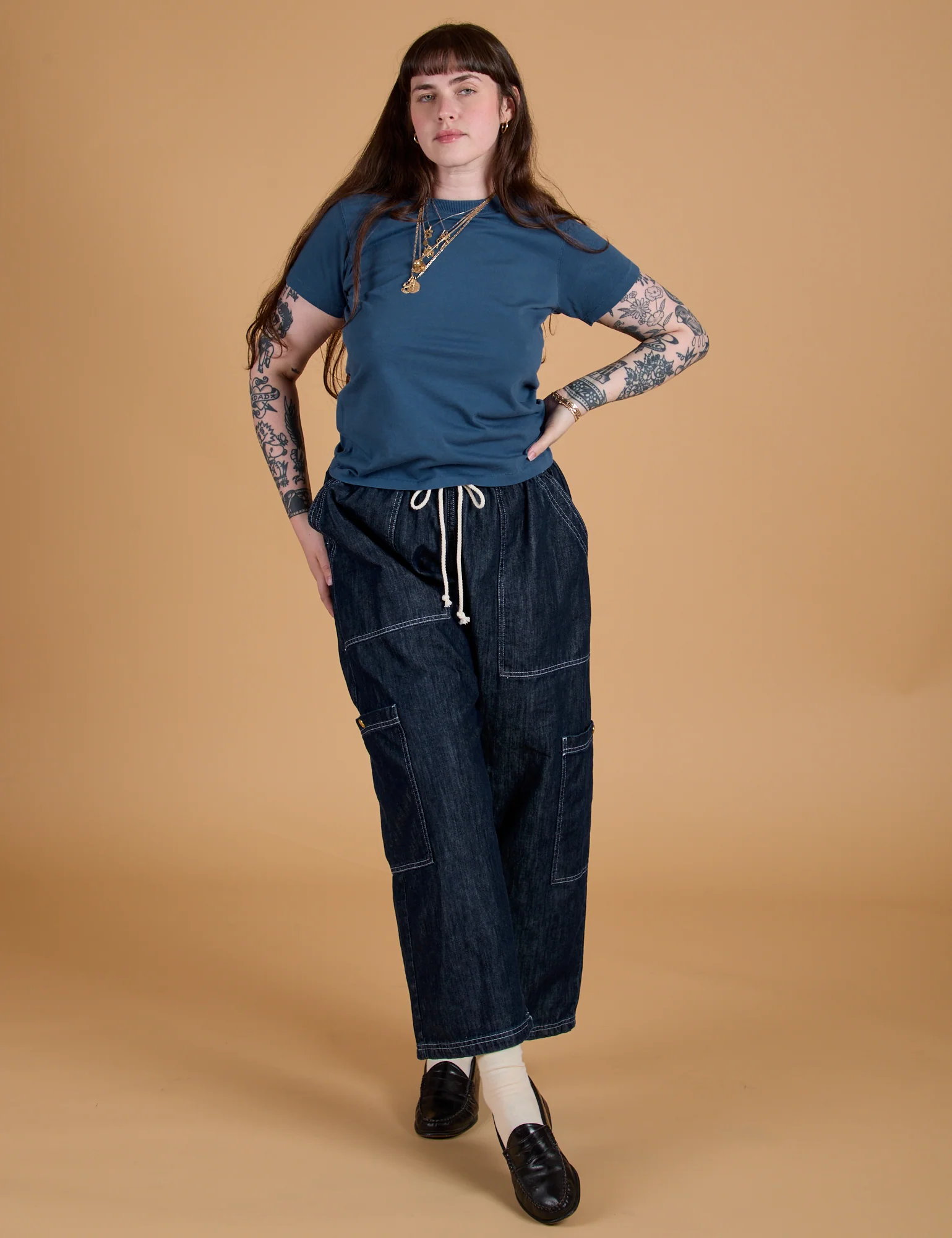 The Organic Vintage Tee - French Blue - Image 5