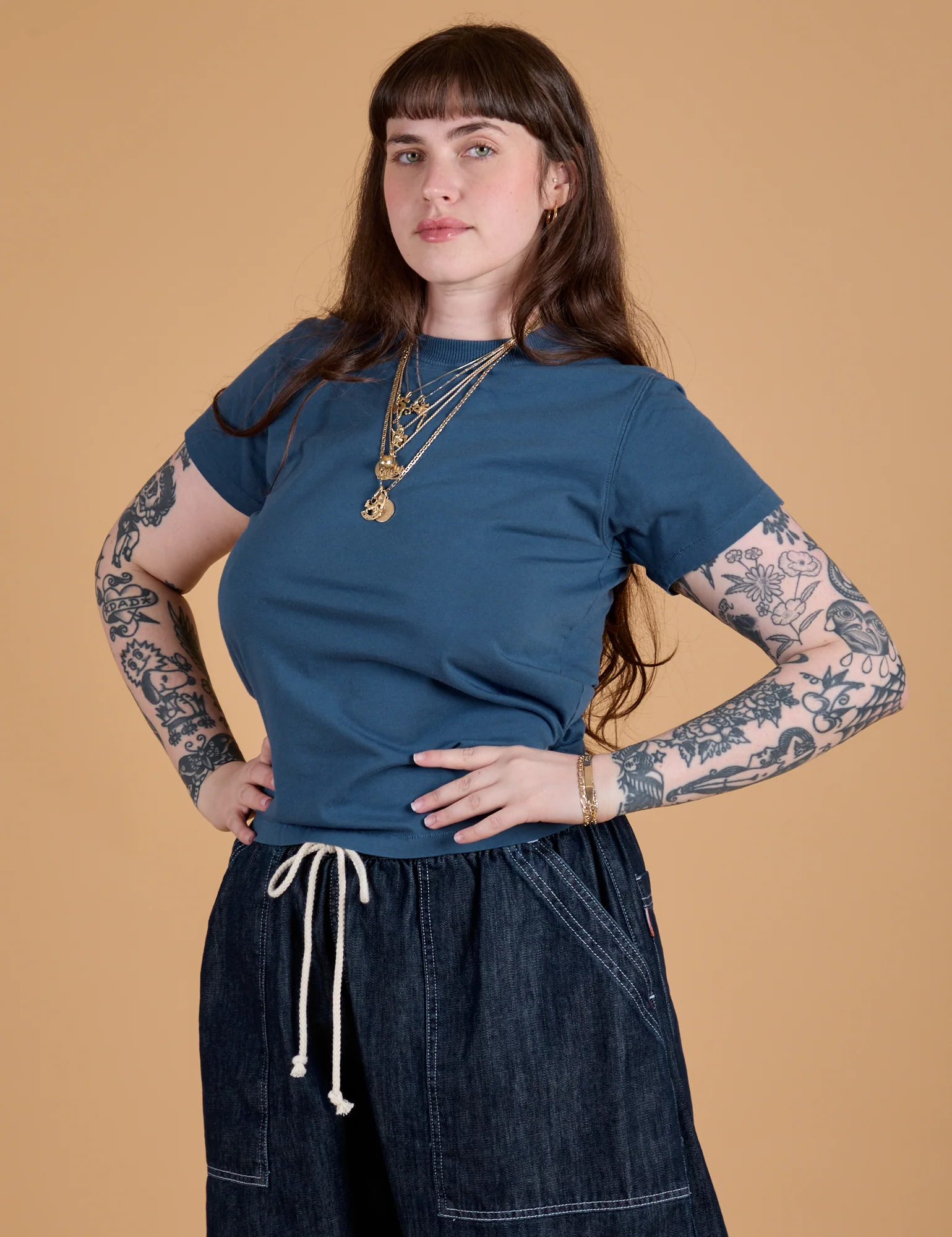 The Organic Vintage Tee - French Blue - Image 7