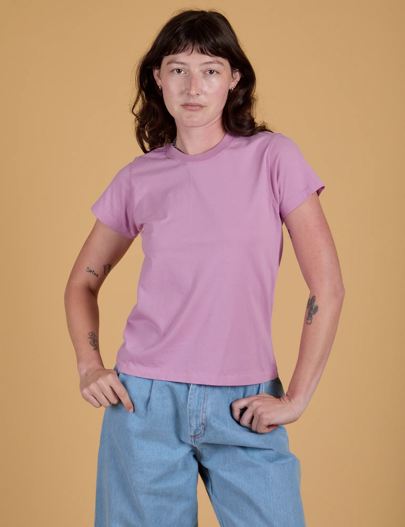 The Organic Vintage Tee - Lilac Purple - Image 18