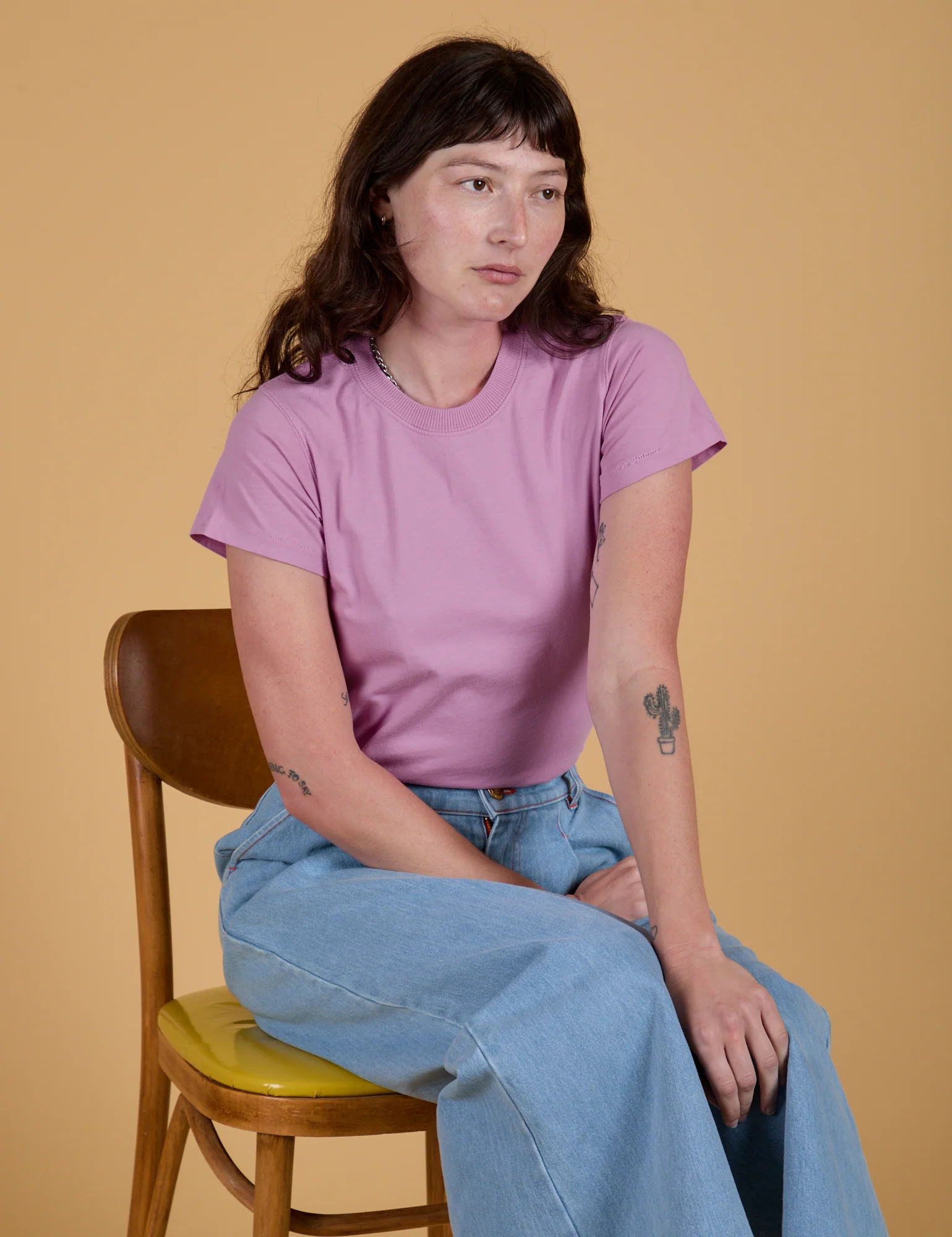 The Organic Vintage Tee - Lilac Purple - Image 27