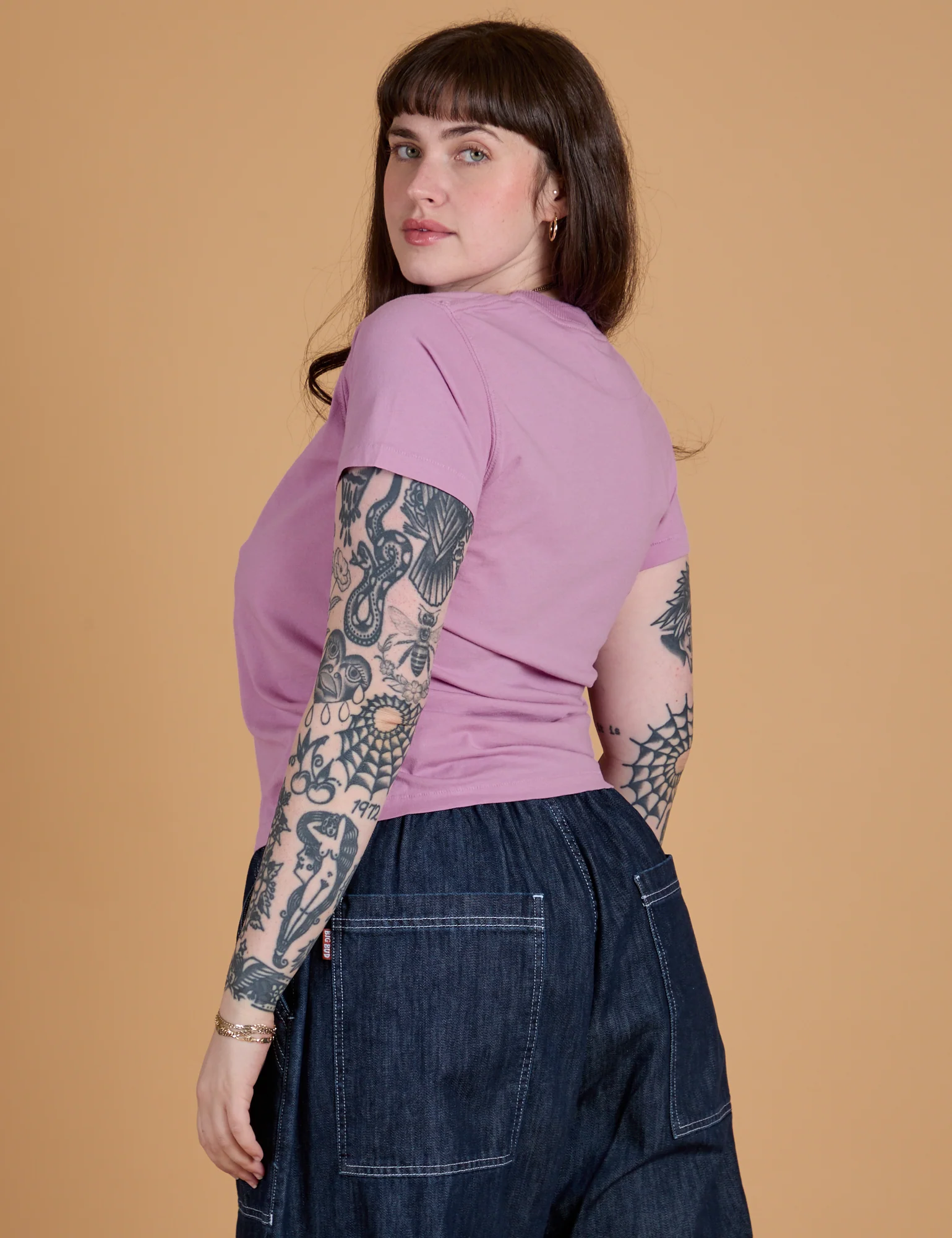 The Organic Vintage Tee - Lilac Purple - Image 6