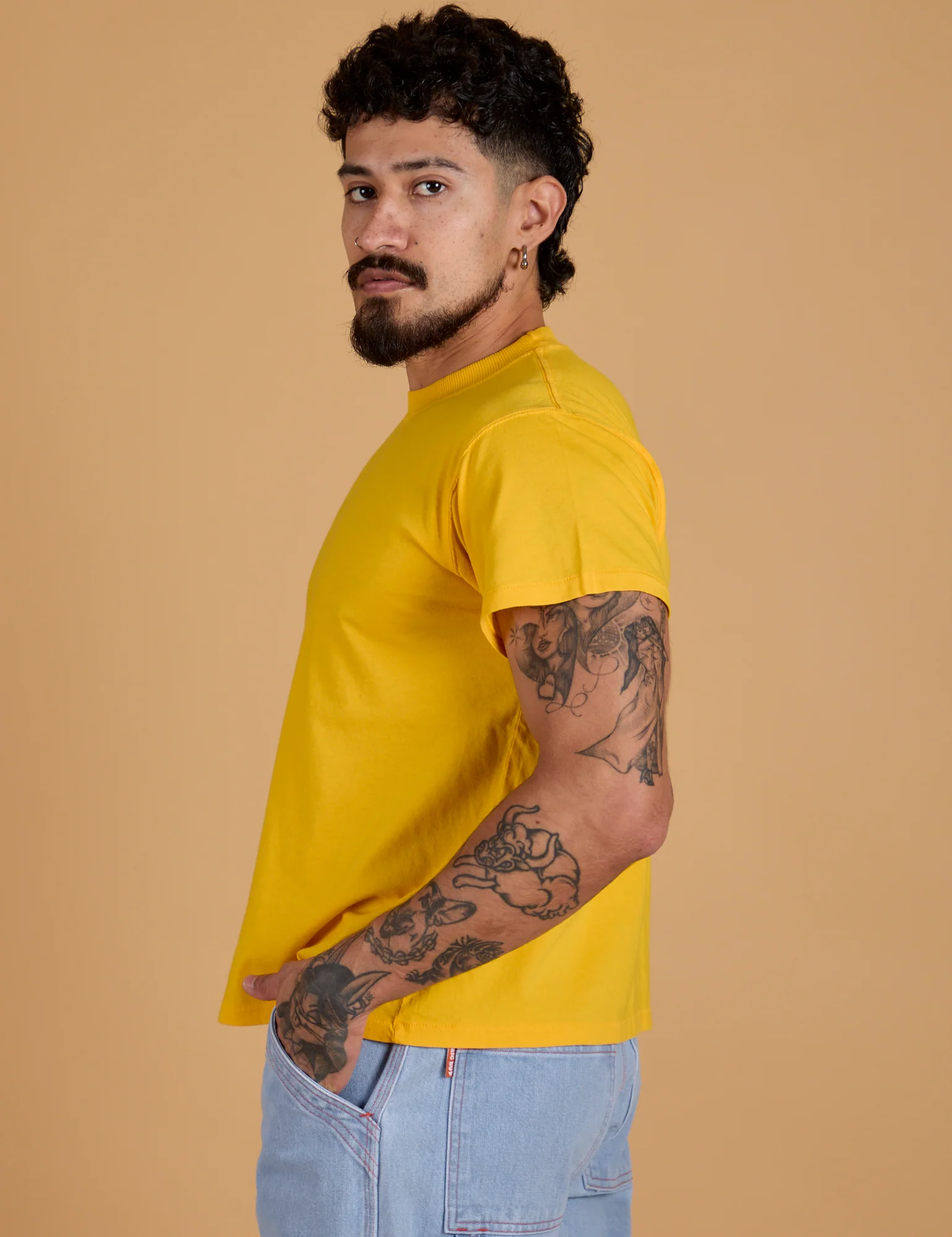 The Organic Vintage Tee - Sunshine Yellow - Image 13