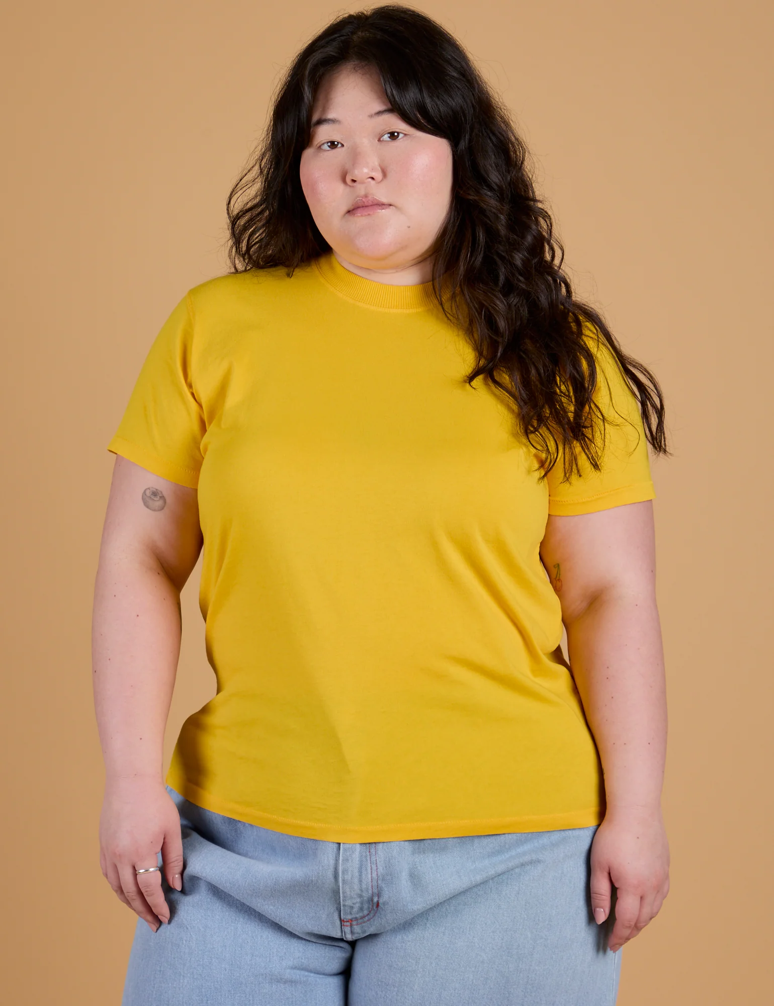 The Organic Vintage Tee - Sunshine Yellow - Image 3