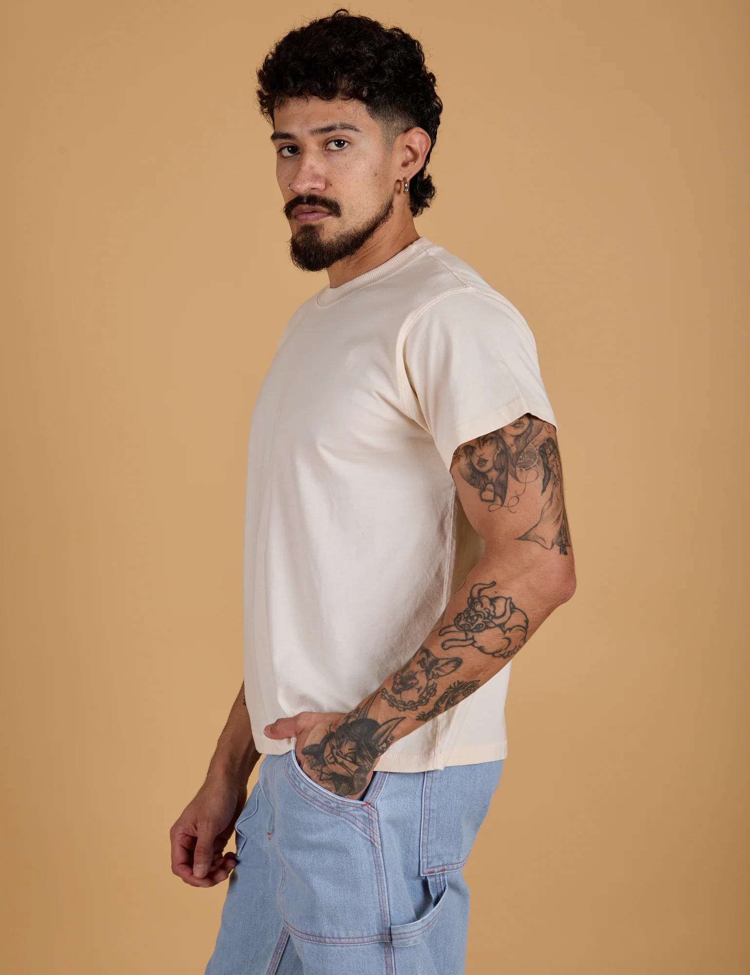 The Organic Vintage Tee - Vintage Off White - Image 15