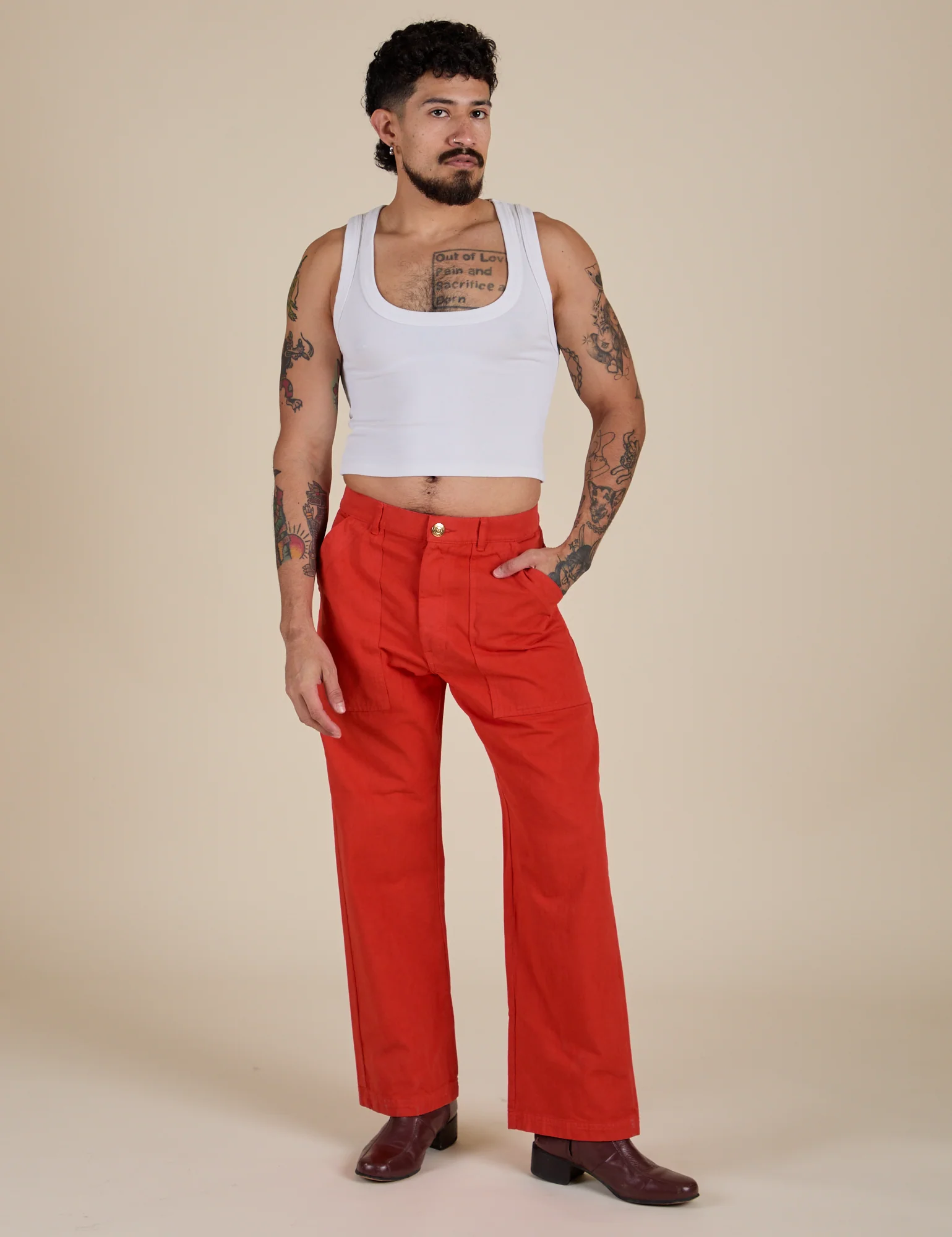 Work Pants - Mustang Red - Image 16