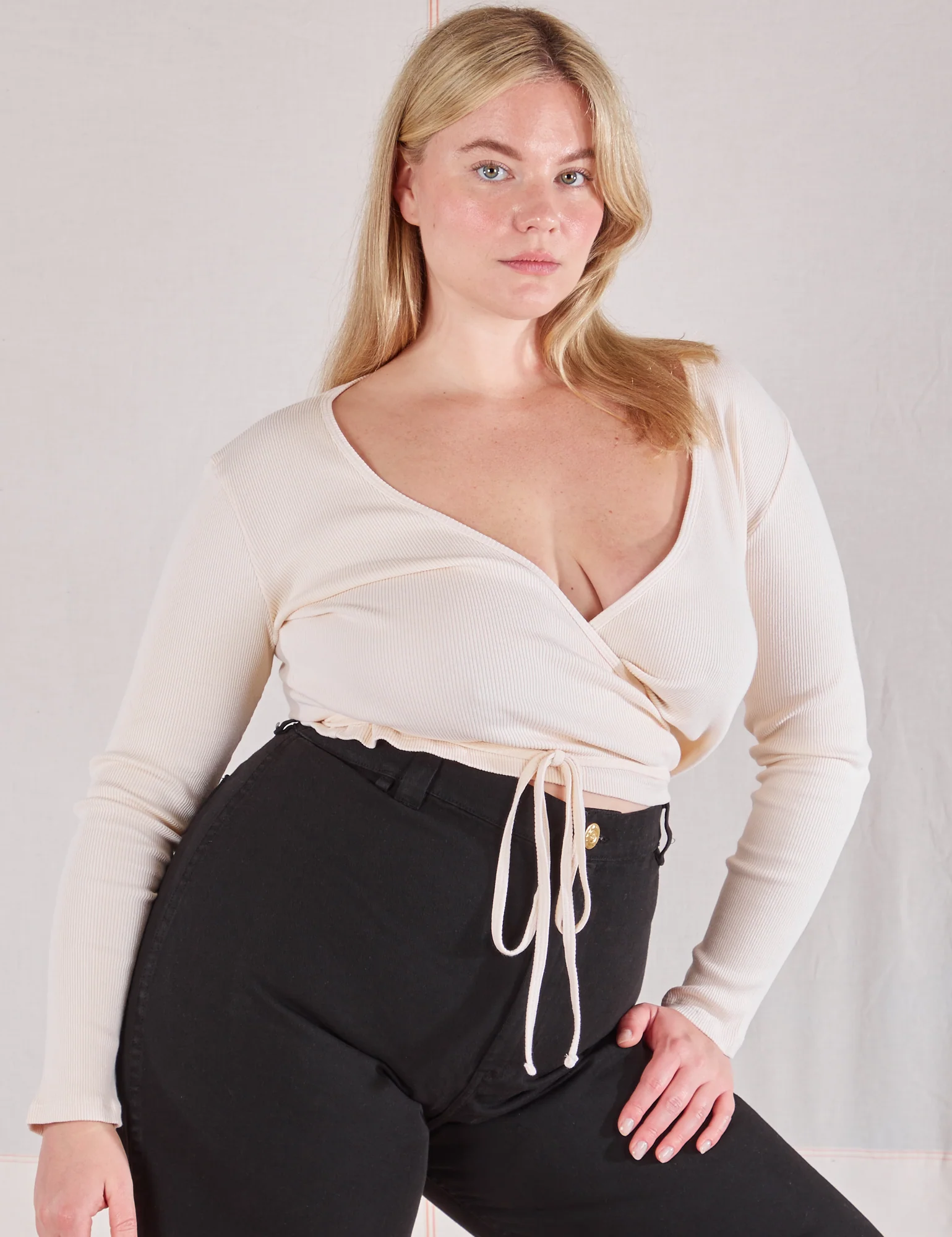 Wrap Top - Vintage Tee Off-White *FINAL SALE* - Image 10