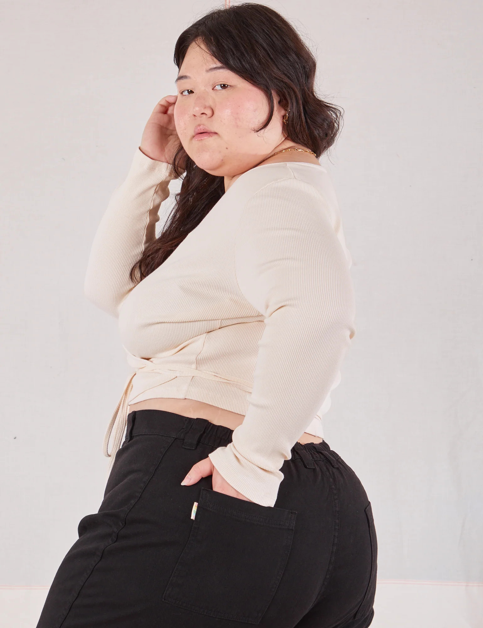 Wrap Top - Vintage Tee Off-White *FINAL SALE* - Image 17