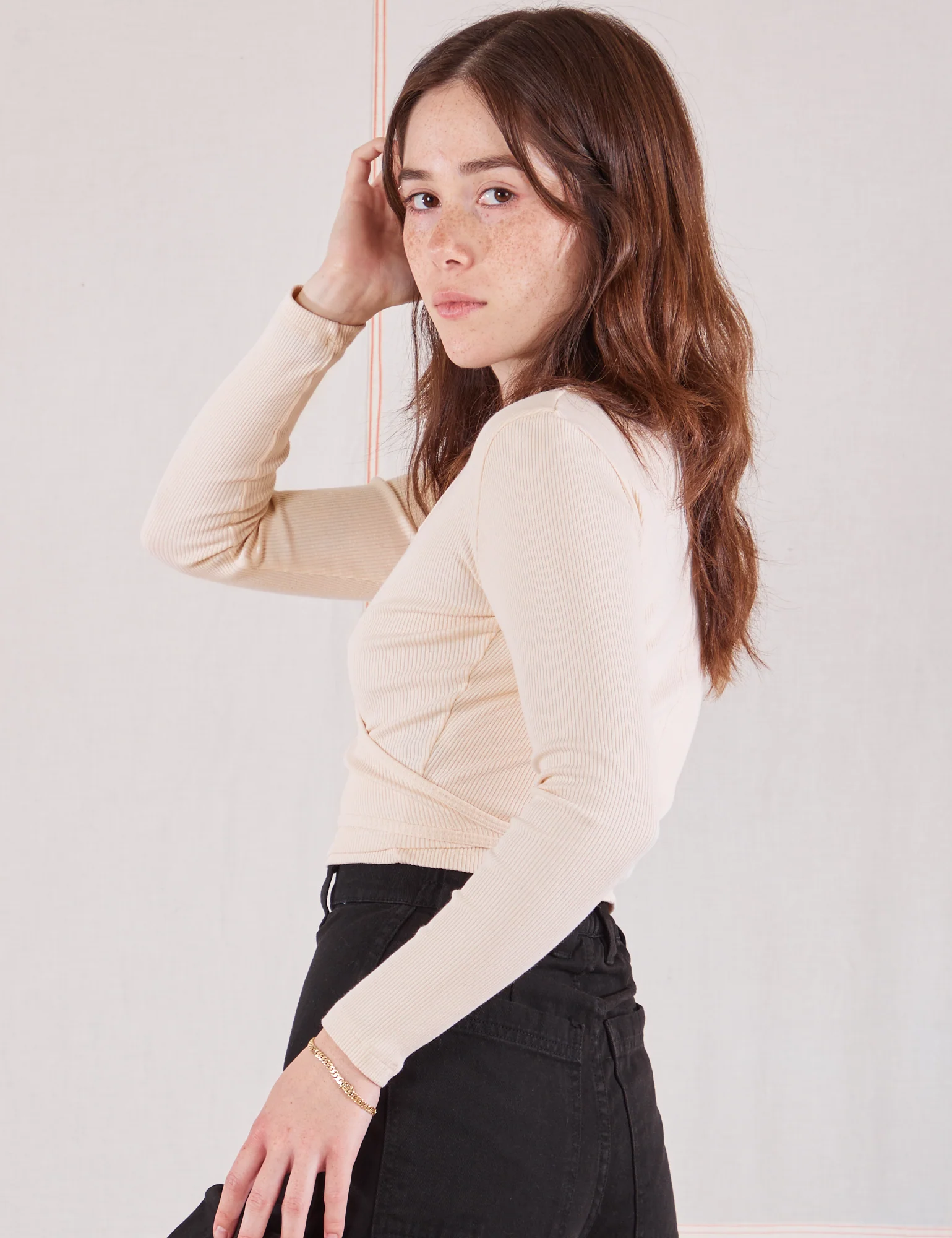 Wrap Top - Vintage Tee Off-White *FINAL SALE* - Image 5