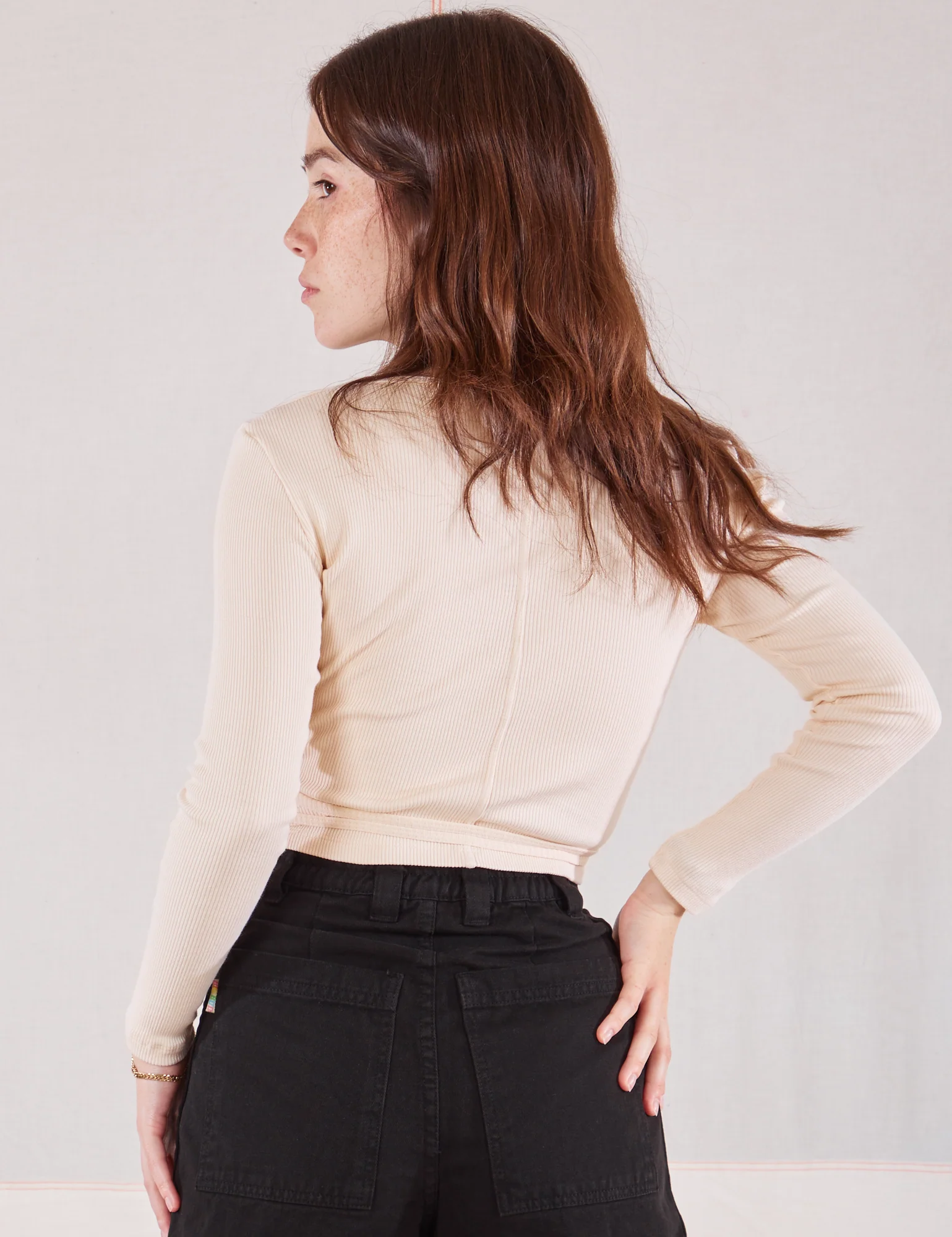 Wrap Top - Vintage Tee Off-White *FINAL SALE* - Image 6