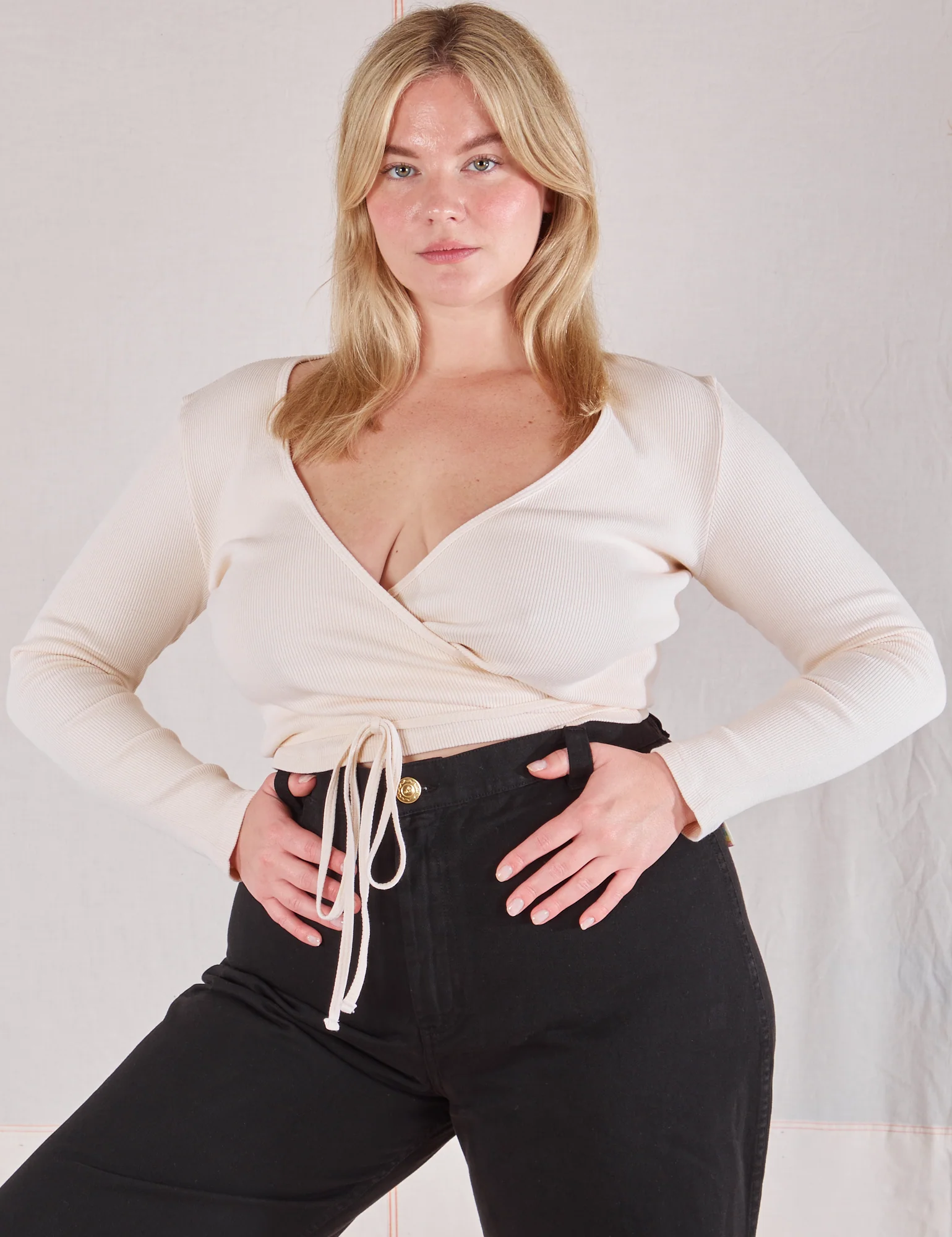 Wrap Top - Vintage Tee Off-White *FINAL SALE* - Image 8